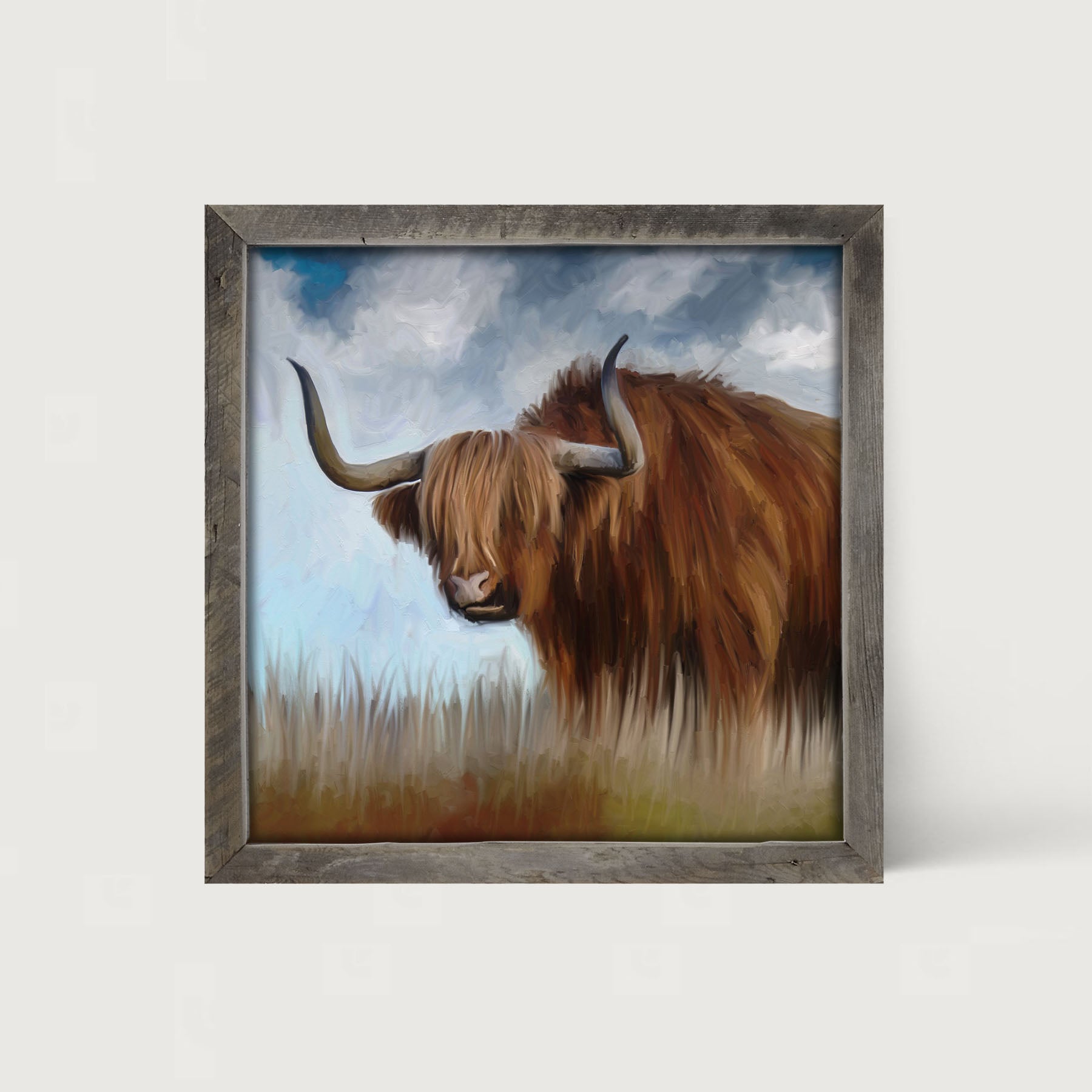 Highland Bull - Framed art