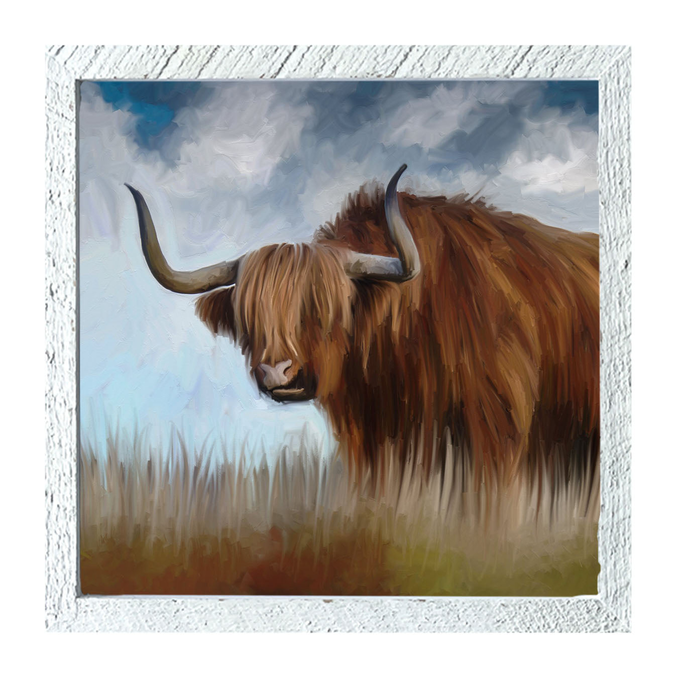 Highland Bull - Framed art