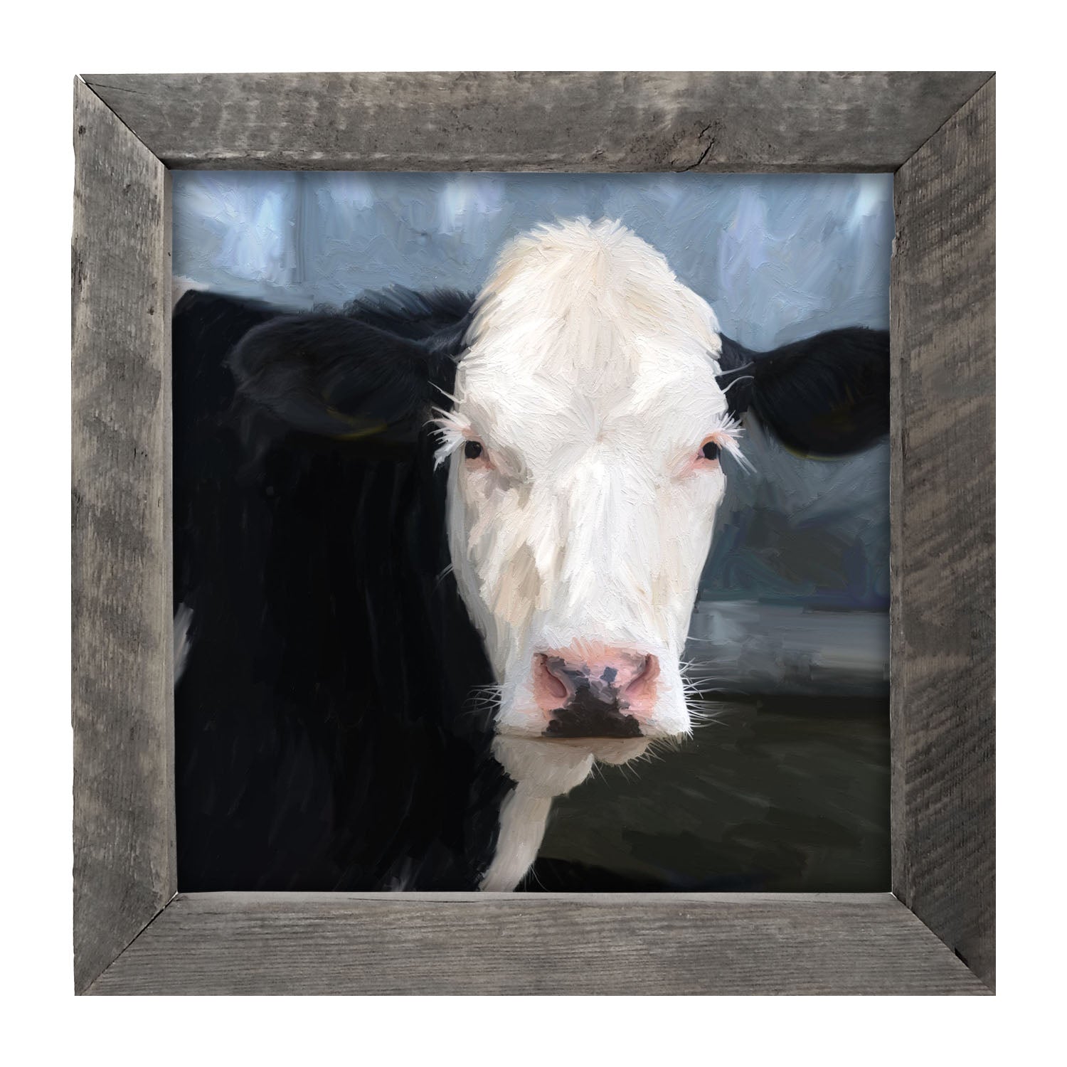 Holstein cow portrait - Framed art