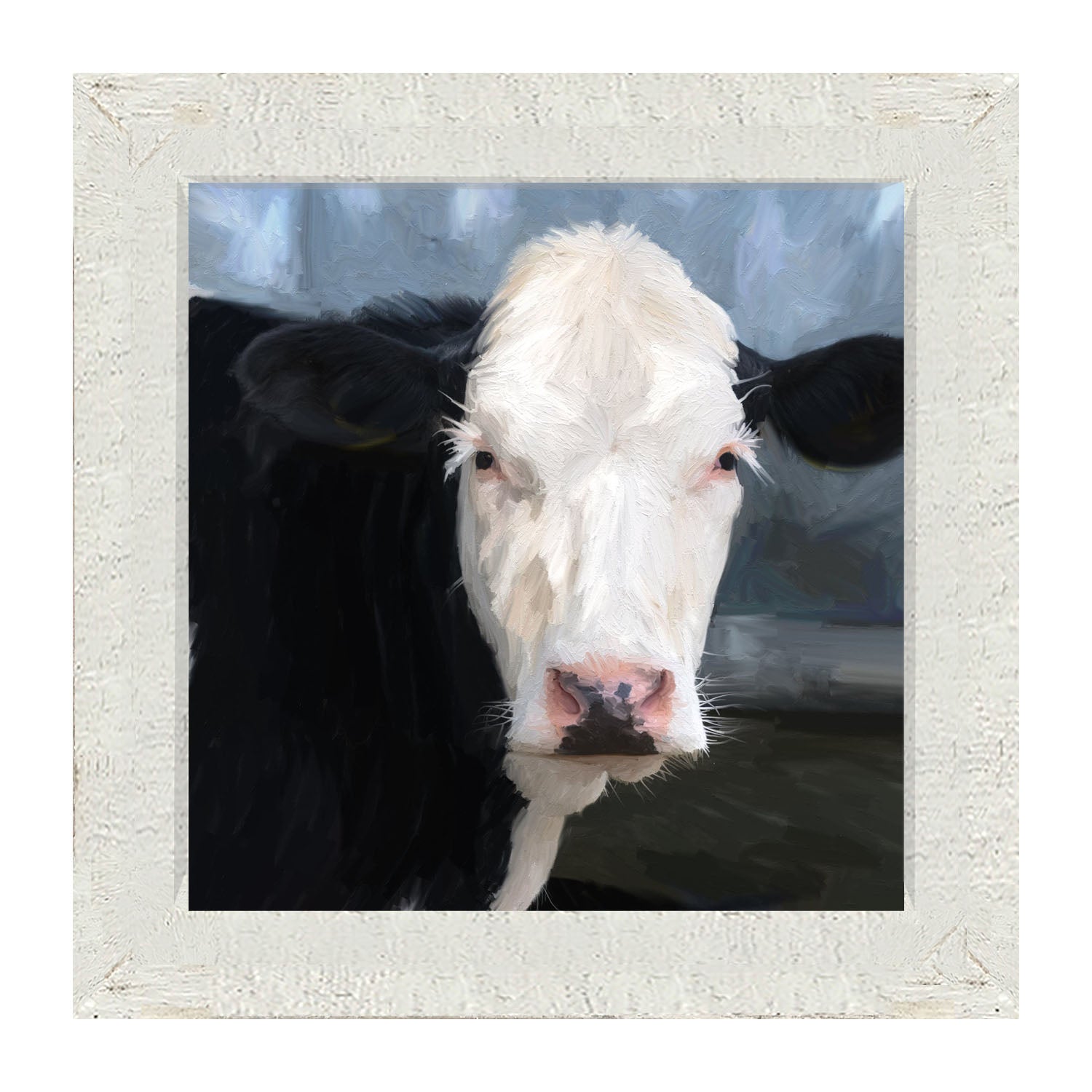 Holstein cow portrait - Framed art