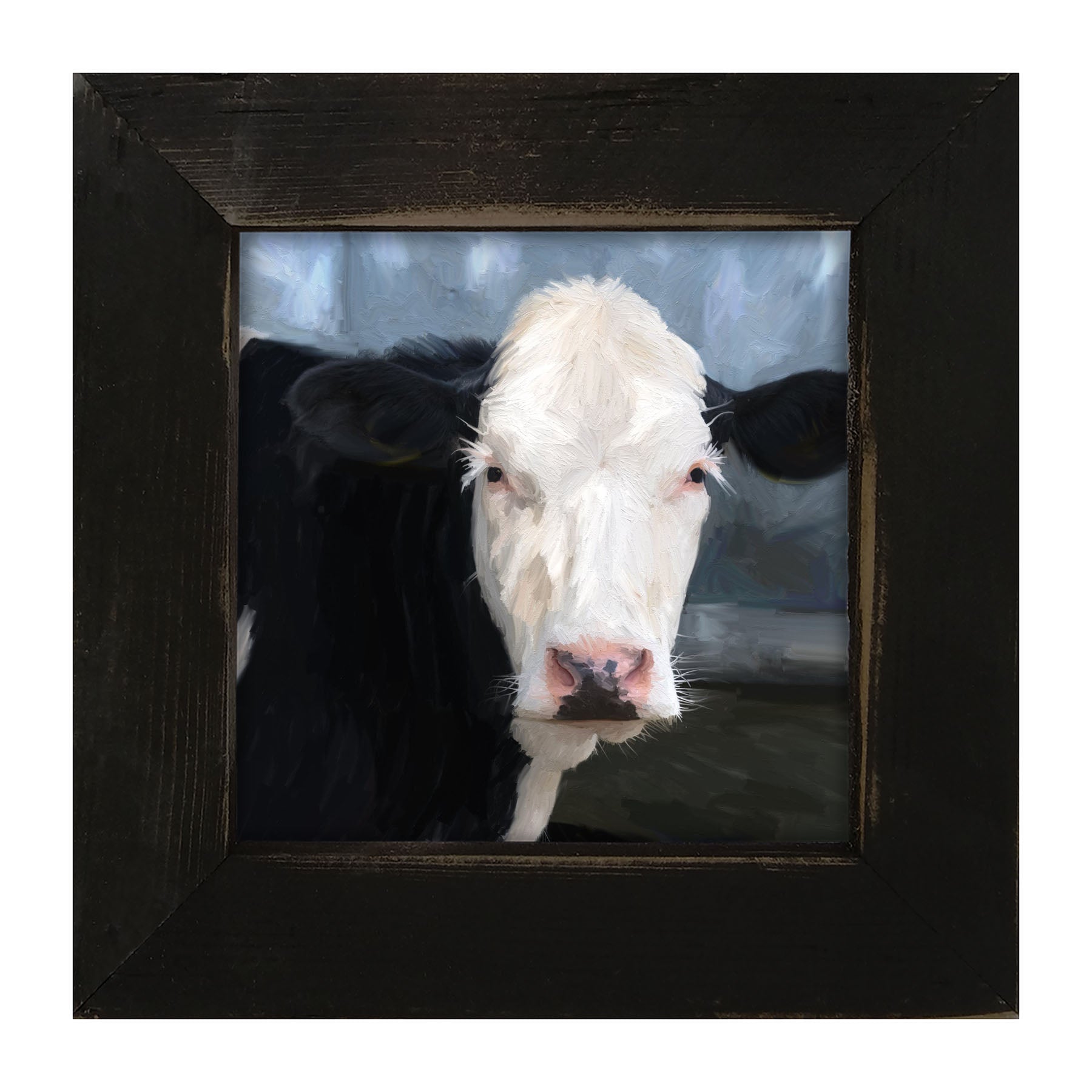 Holstein cow portrait - Framed art