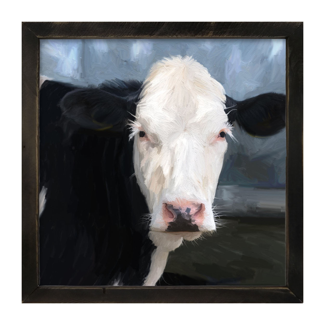 Holstein cow portrait - Framed art
