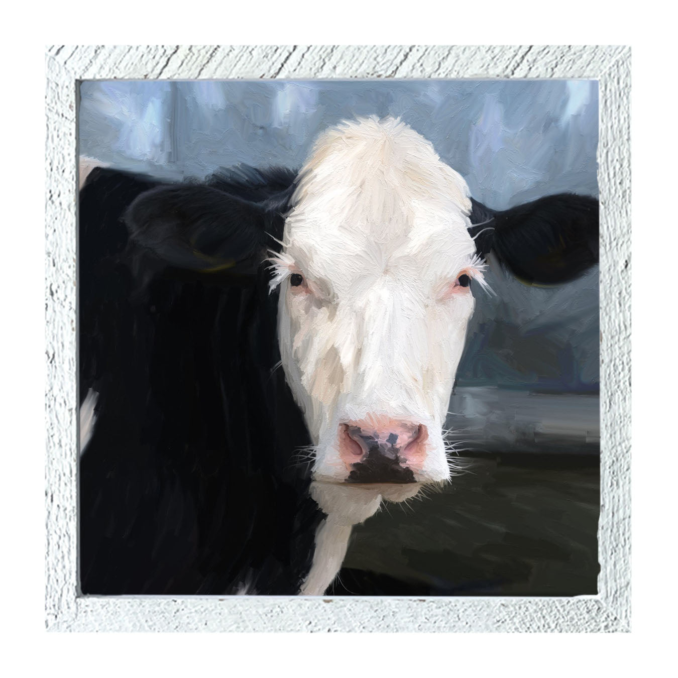 Holstein cow portrait - Framed art