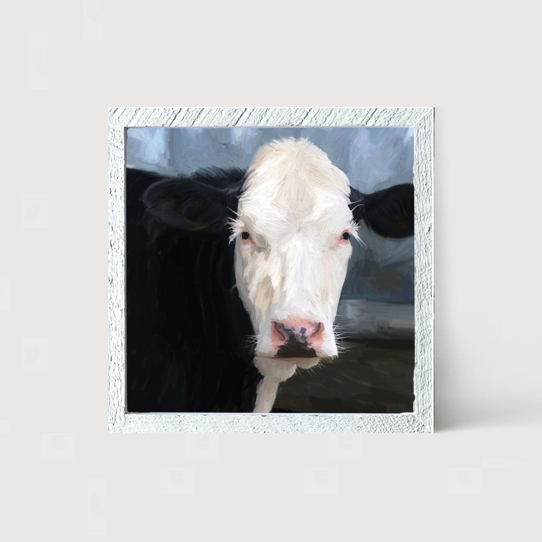 Holstein cow portrait - Framed art