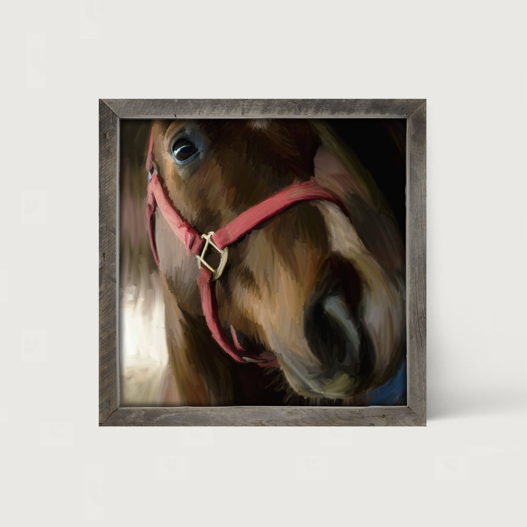 Horse Selfie - Framed art