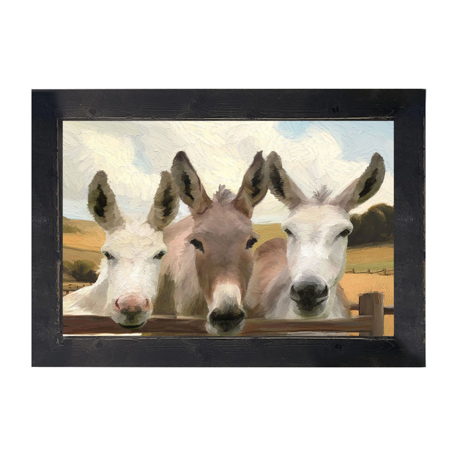 Donkey Friends - Framed Art