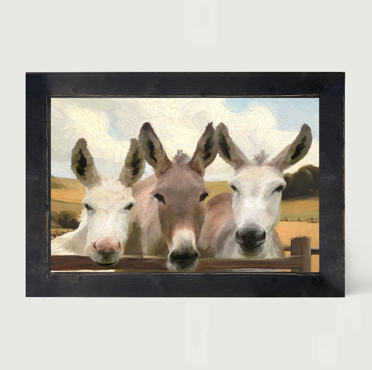 Donkey Friends - Framed Art