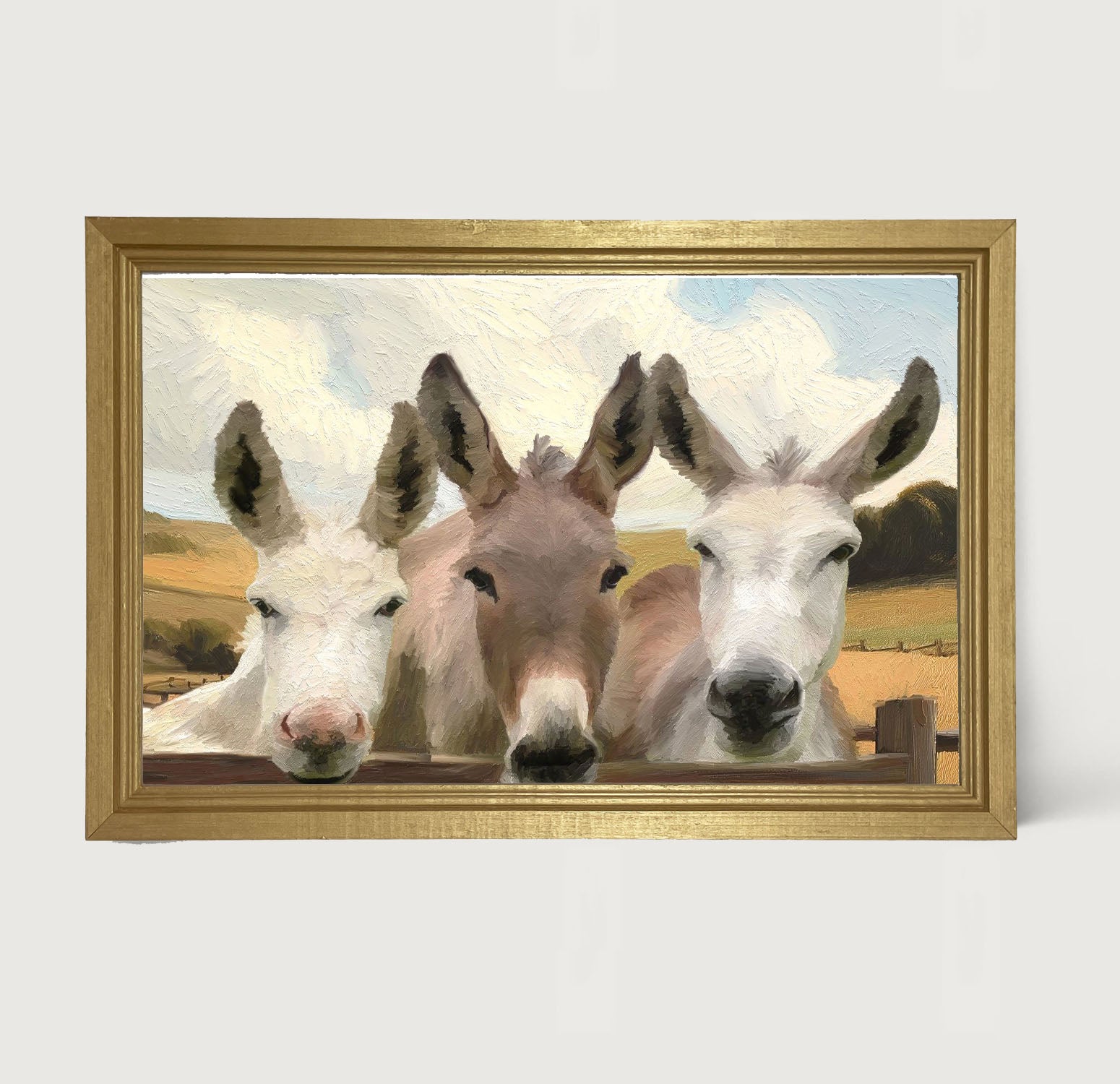 Donkey Friends - Framed Art