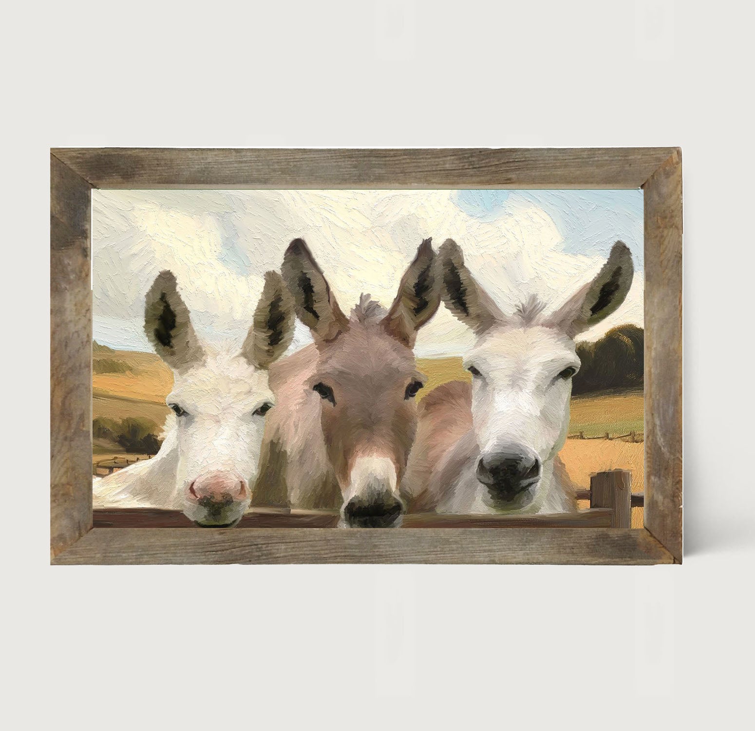 Donkey Friends - Framed Art