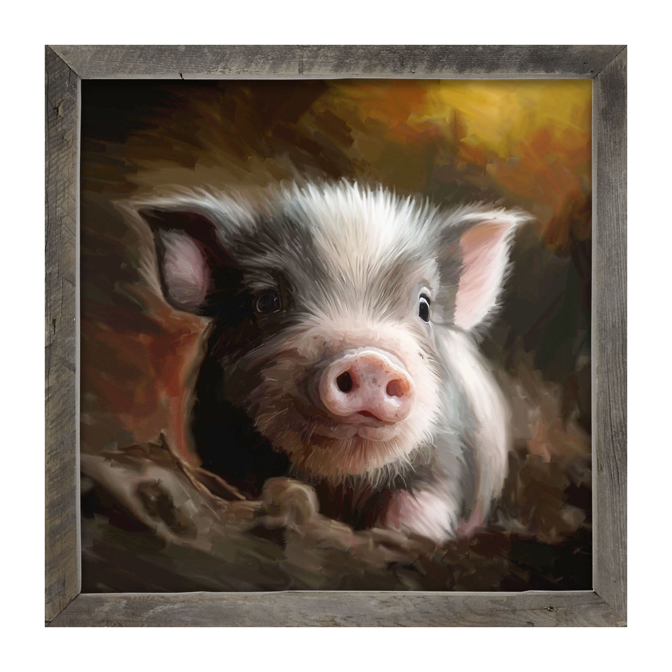 Baby pig - Framed art