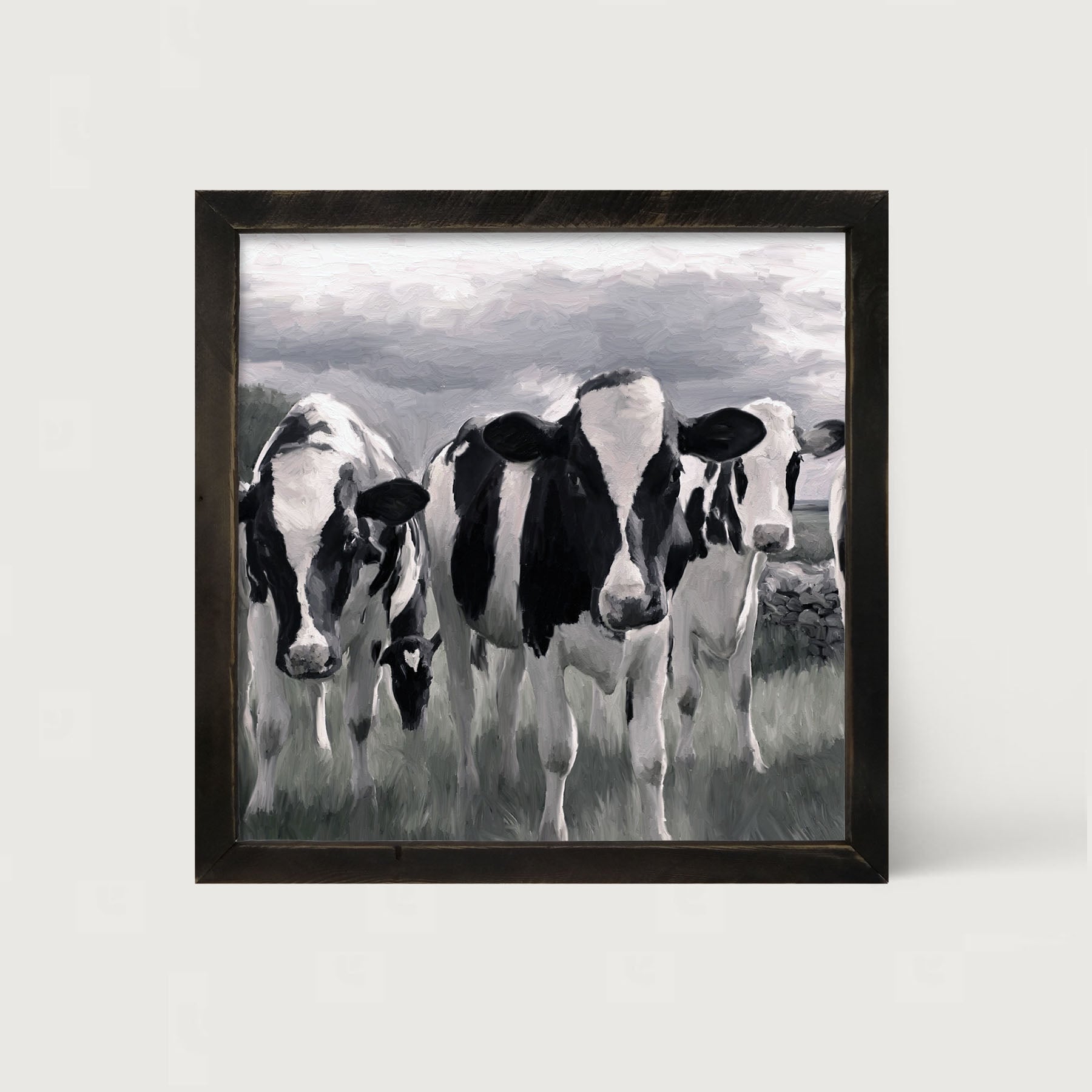 Field of Cows - Framed art