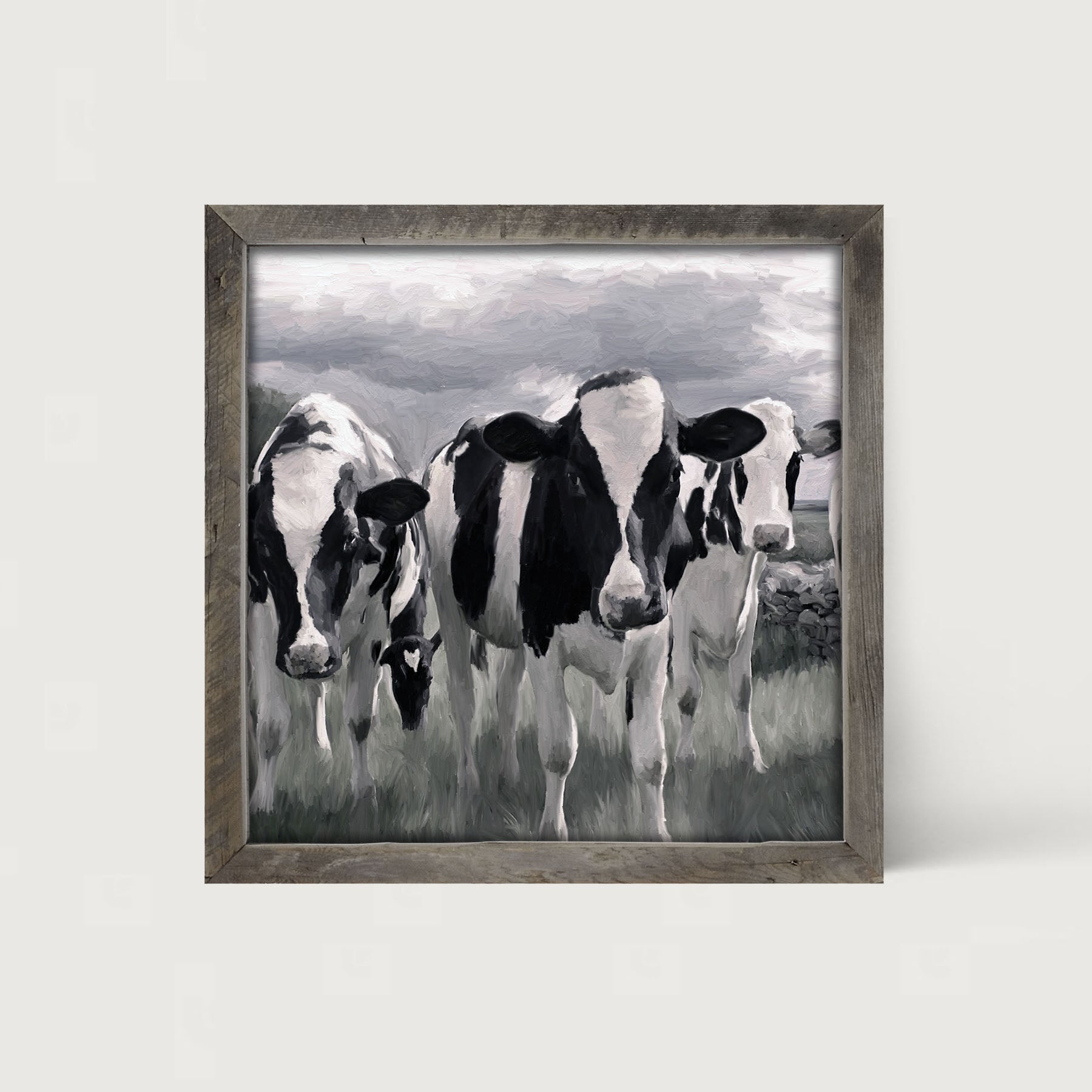 Field of Cows - Framed art