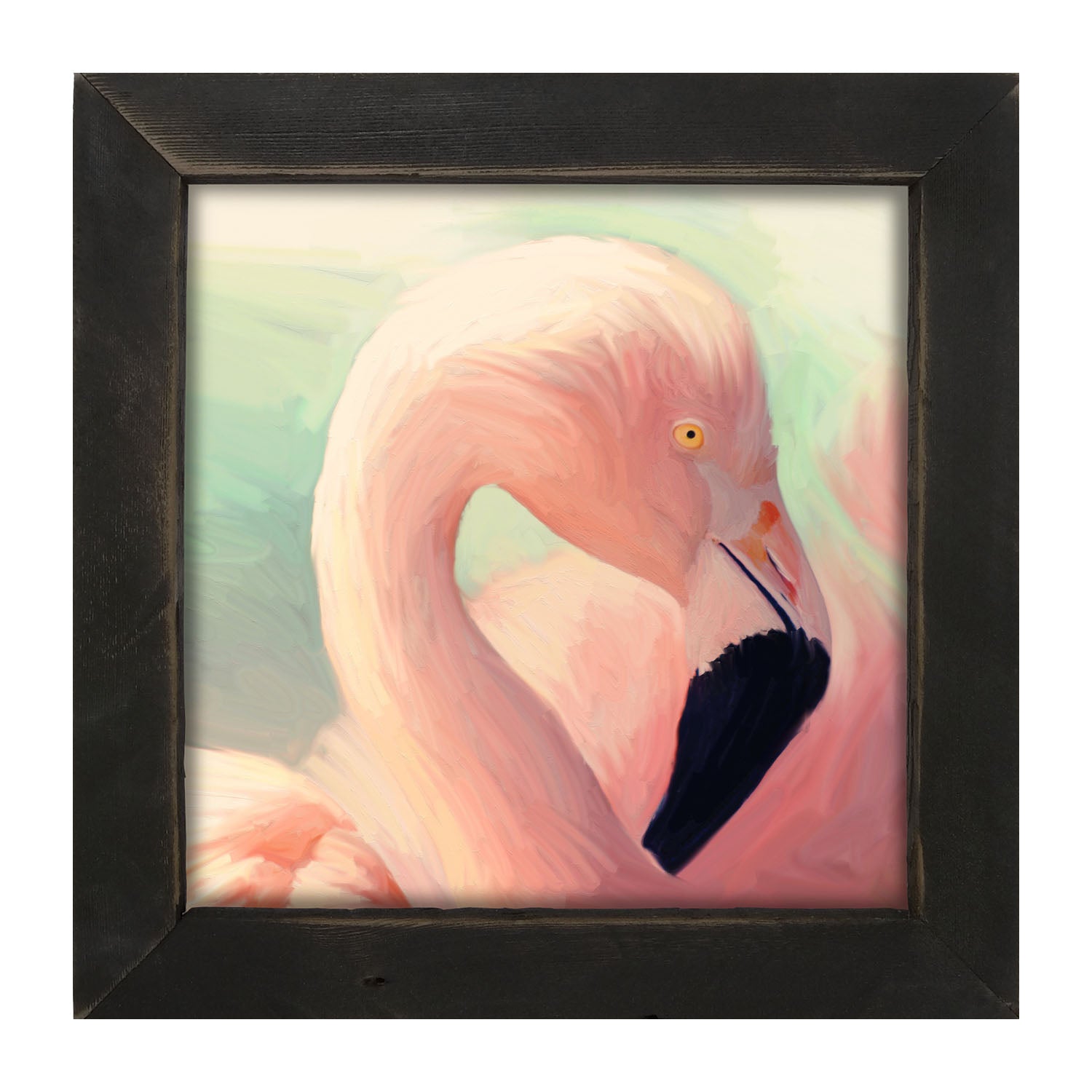 Flamingo Portrait - Framed art