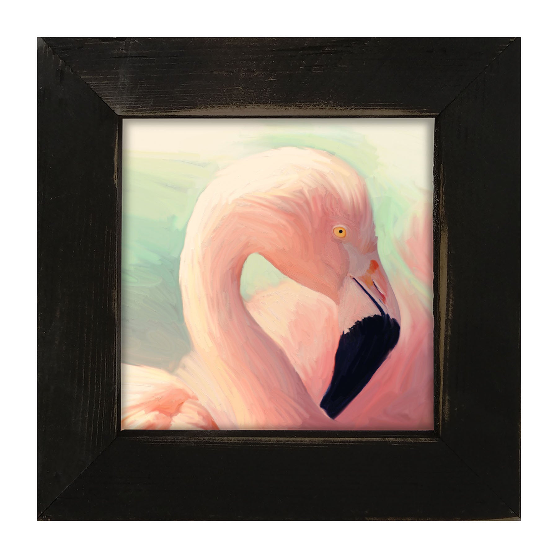 Flamingo Portrait - Framed art