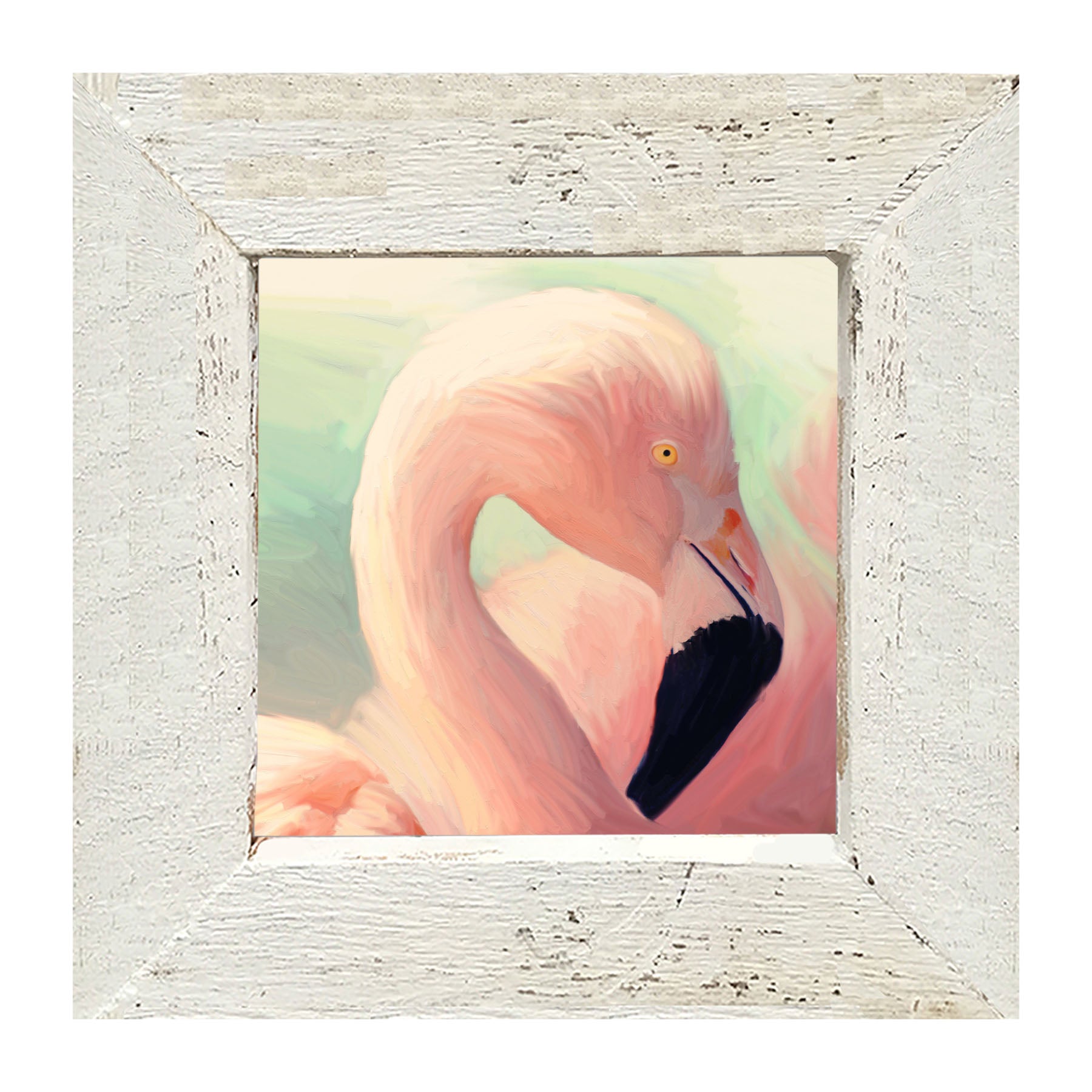 Flamingo Portrait - Framed art