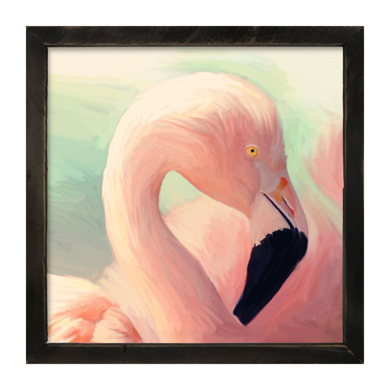 Flamingo Portrait - Framed art
