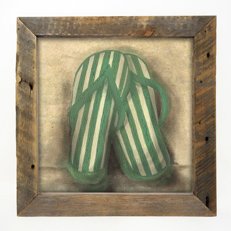 Green Flip Flops