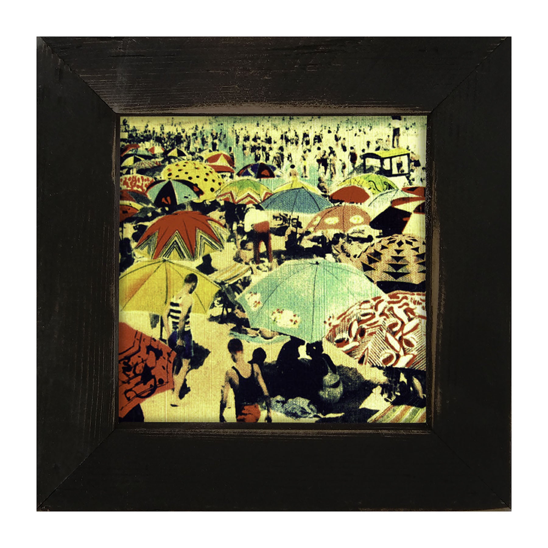 Crowded Beach - Framed art