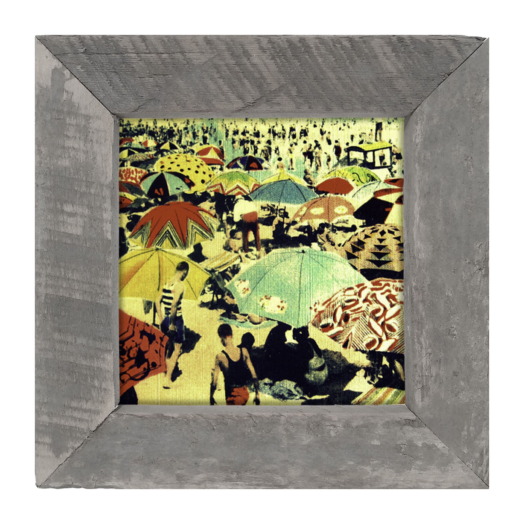 Crowded Beach - Framed art