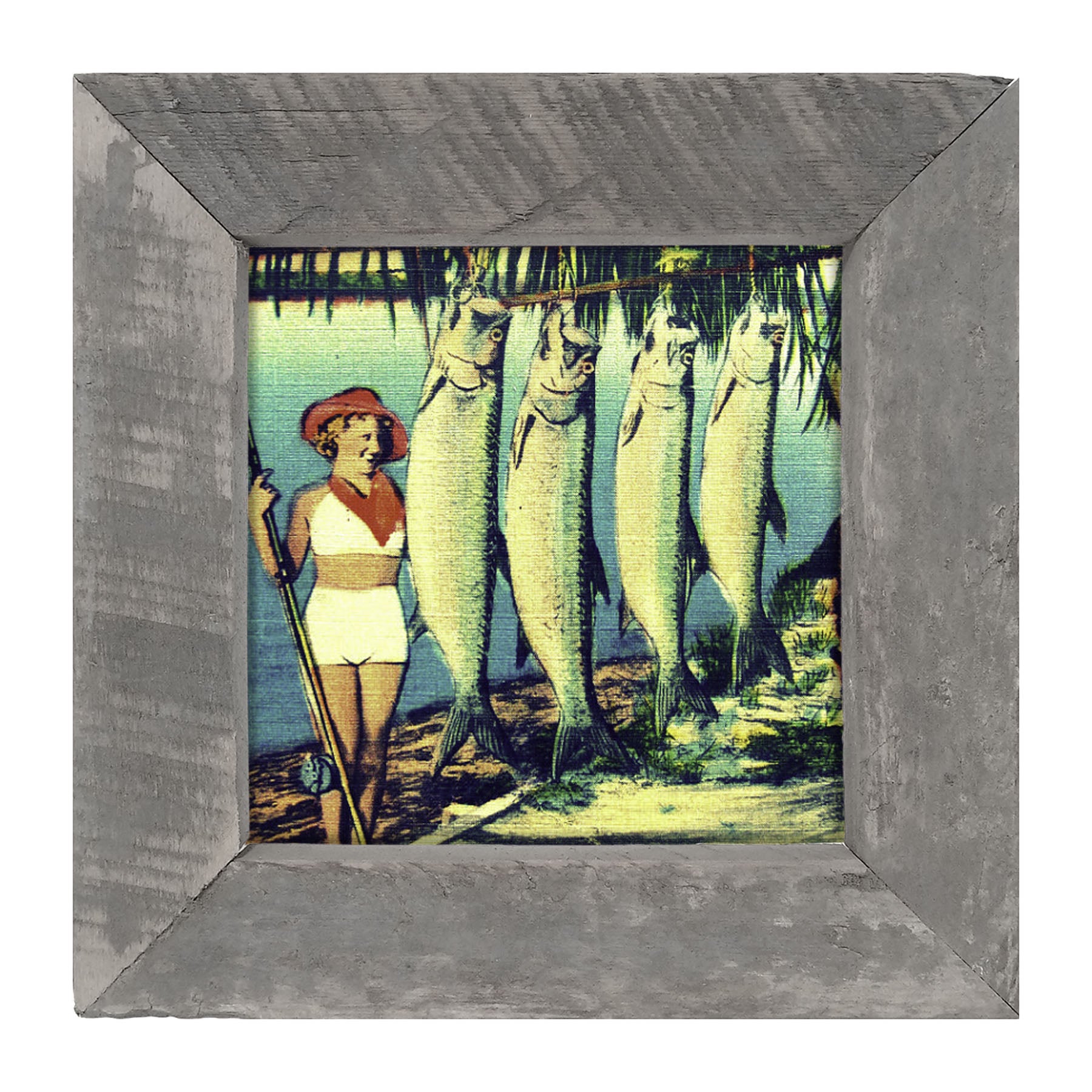 Catch of The Day Postcard - Framed art