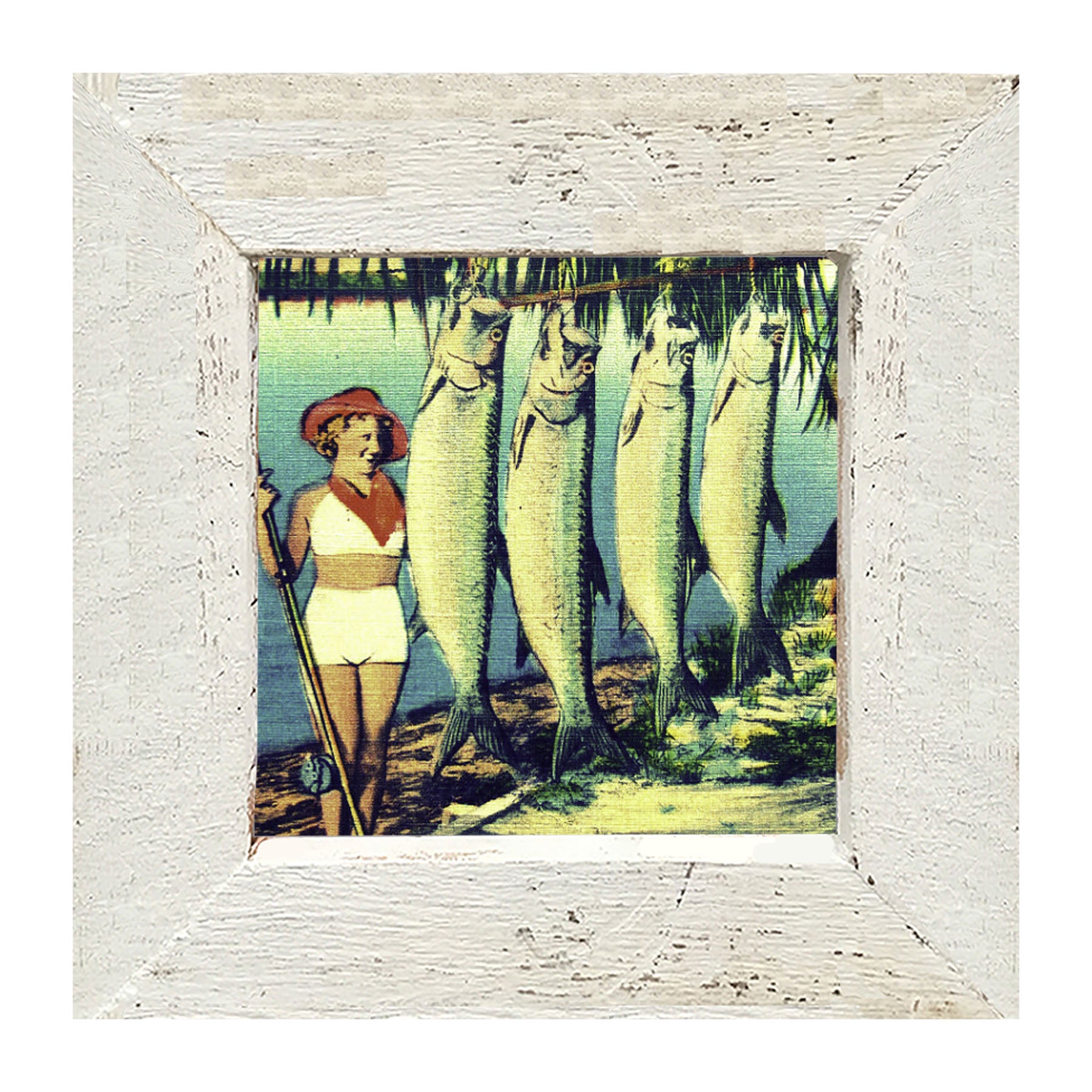 Catch of The Day Postcard - Framed art