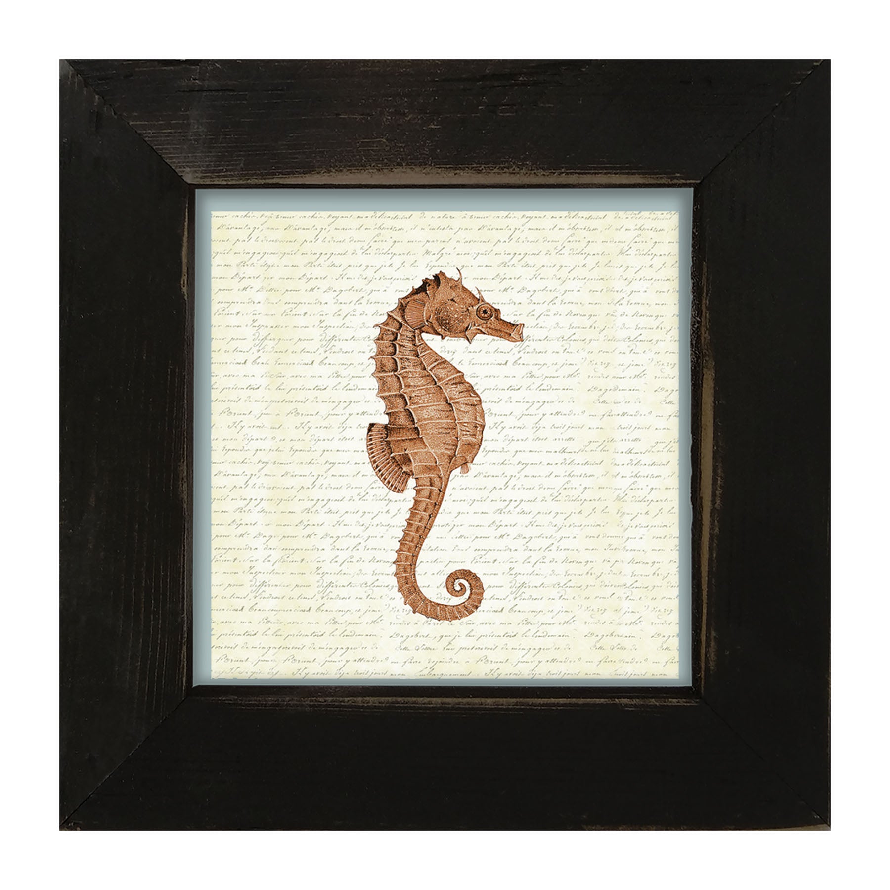 Coral Seahorse - Framed art