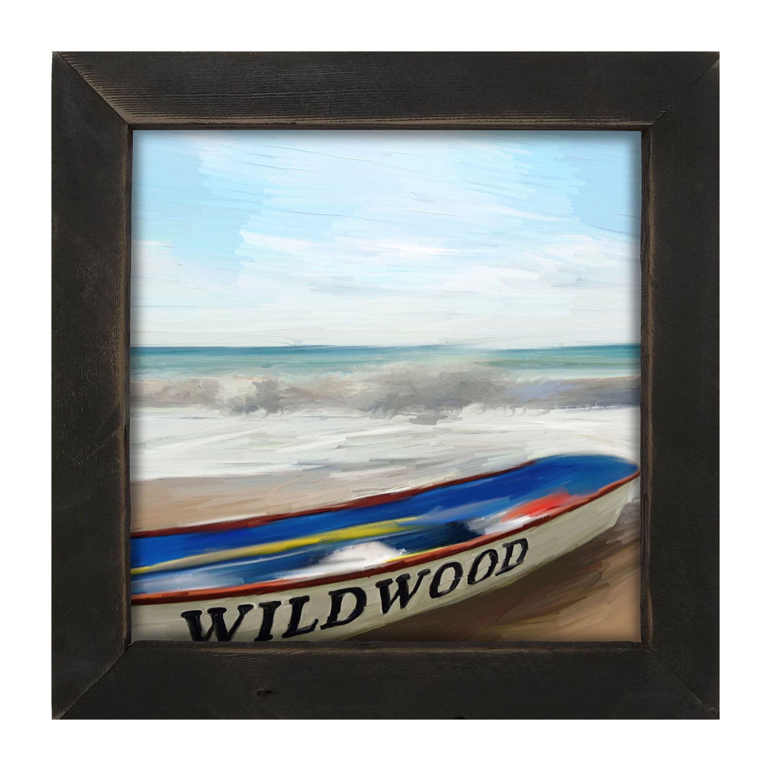 Wildwood Boat on Jersey Shore - Framed art
