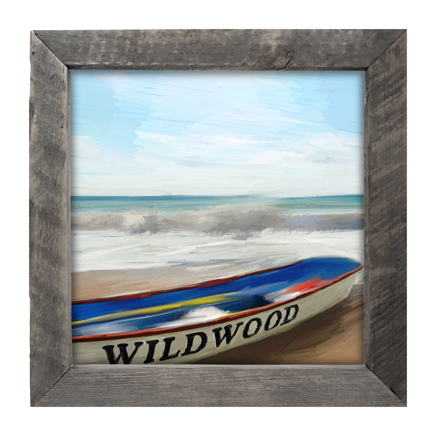 Wildwood Boat on Jersey Shore - Framed art