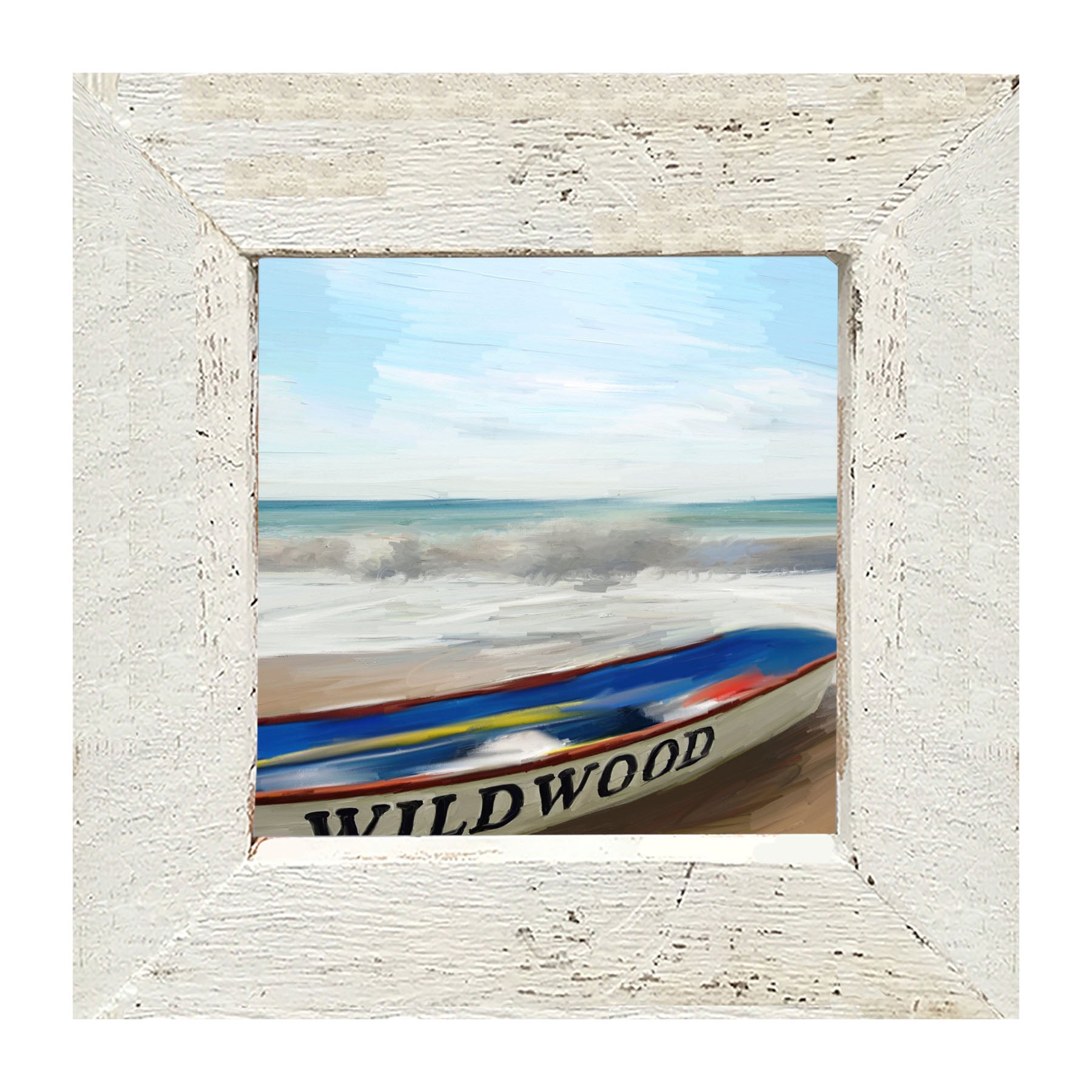 Wildwood Boat on Jersey Shore - Framed art