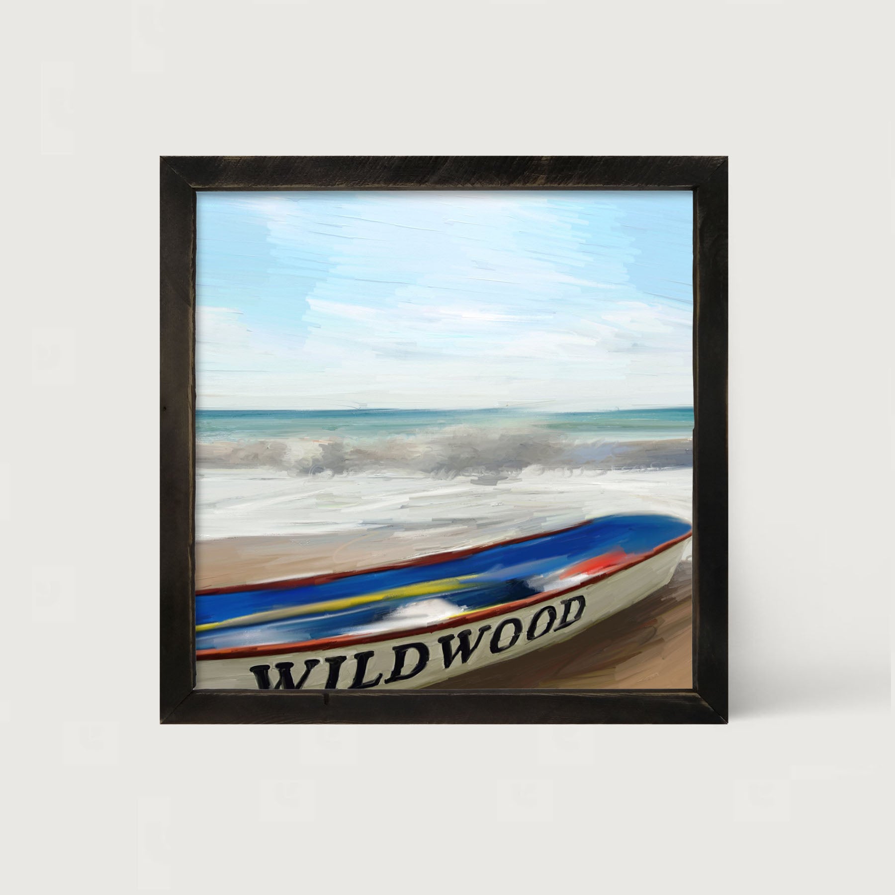 Wildwood Boat on Jersey Shore - Framed art