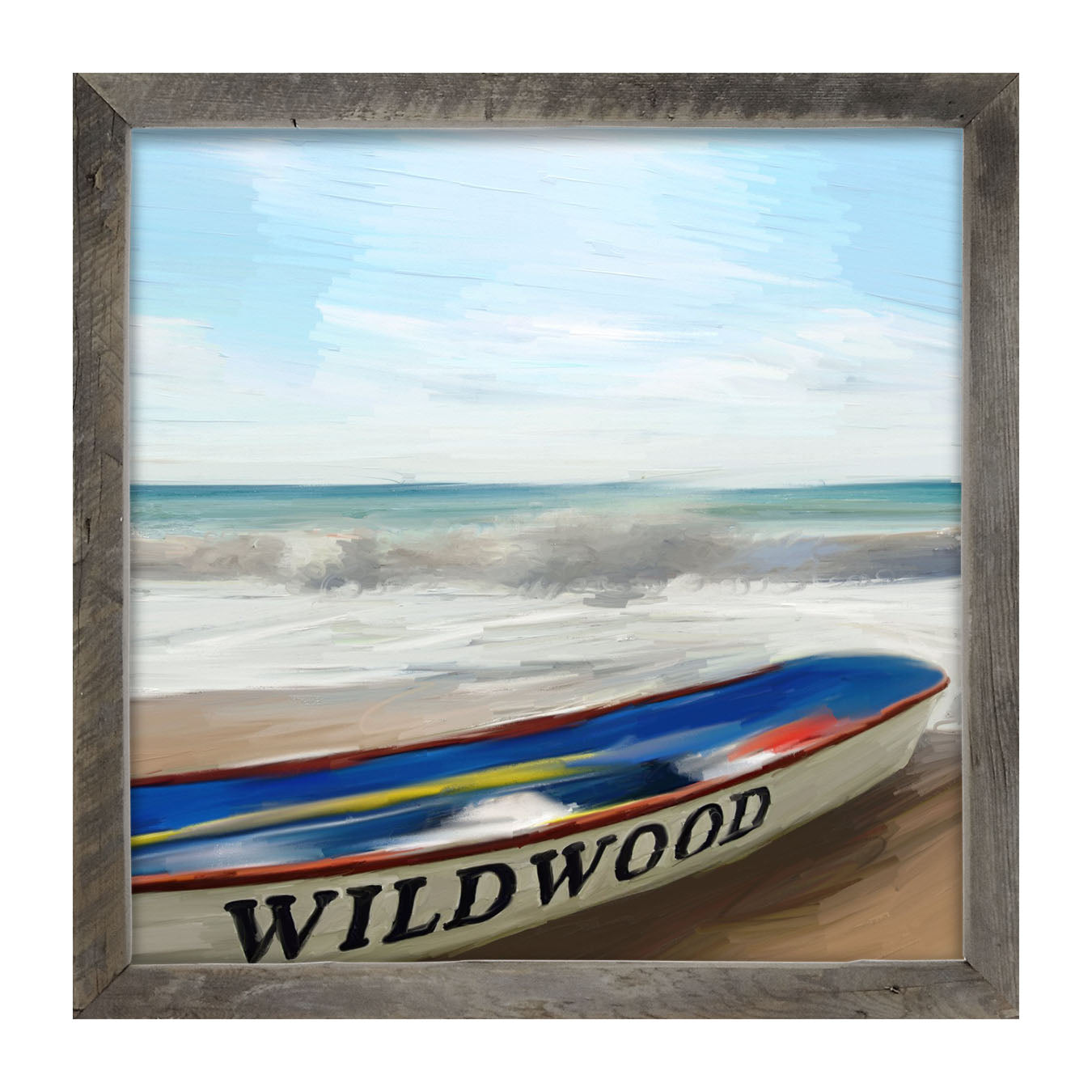 Wildwood Boat on Jersey Shore - Framed art