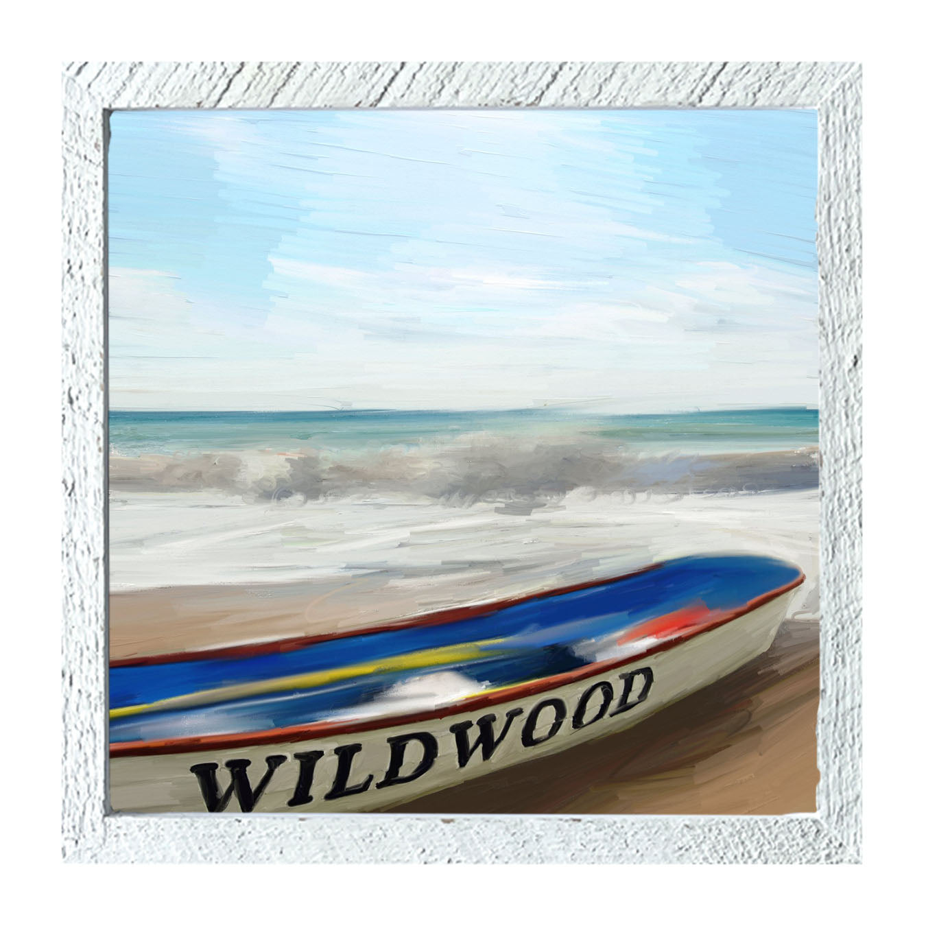 Wildwood Boat on Jersey Shore - Framed art