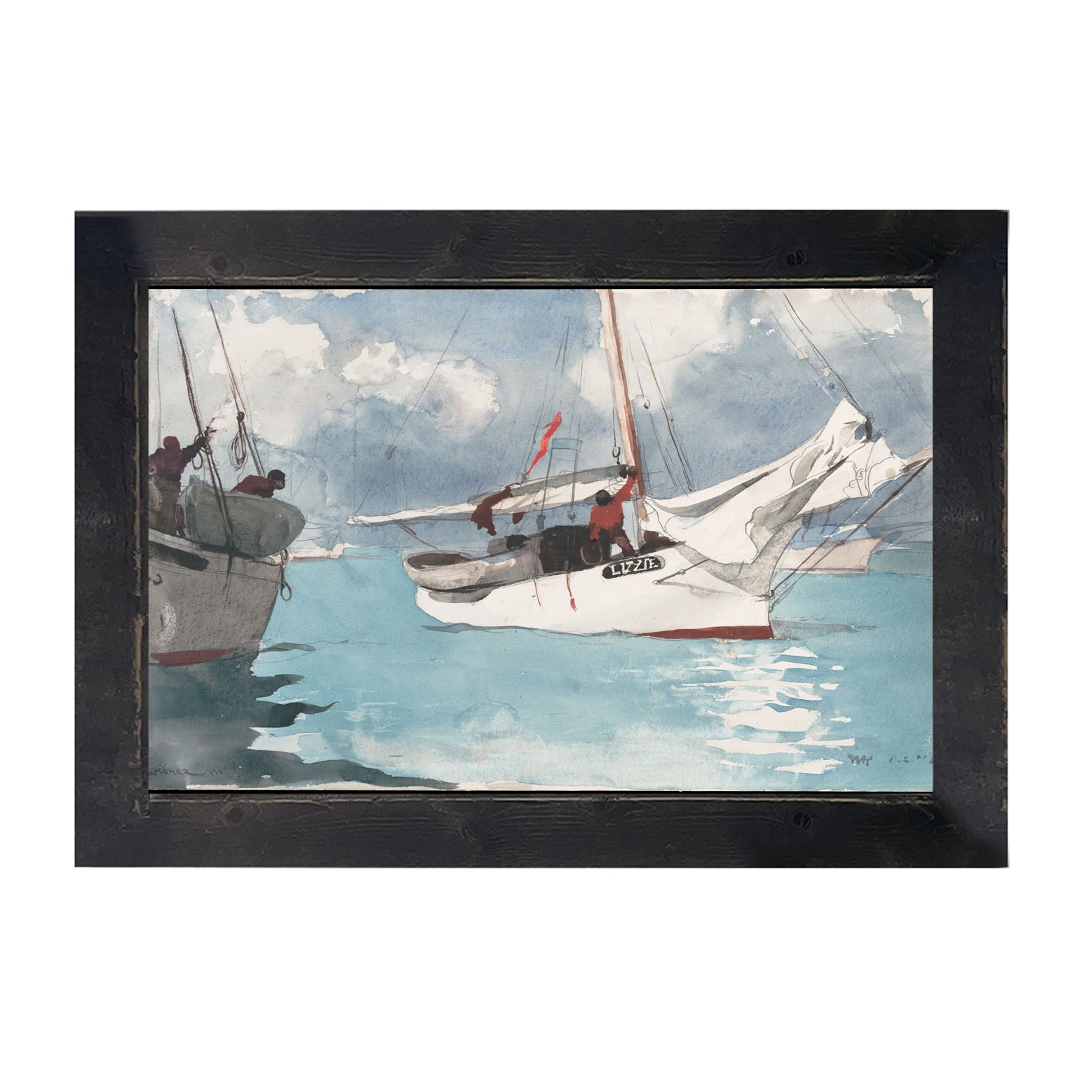 Lizzie's Sailboat - Framed art
