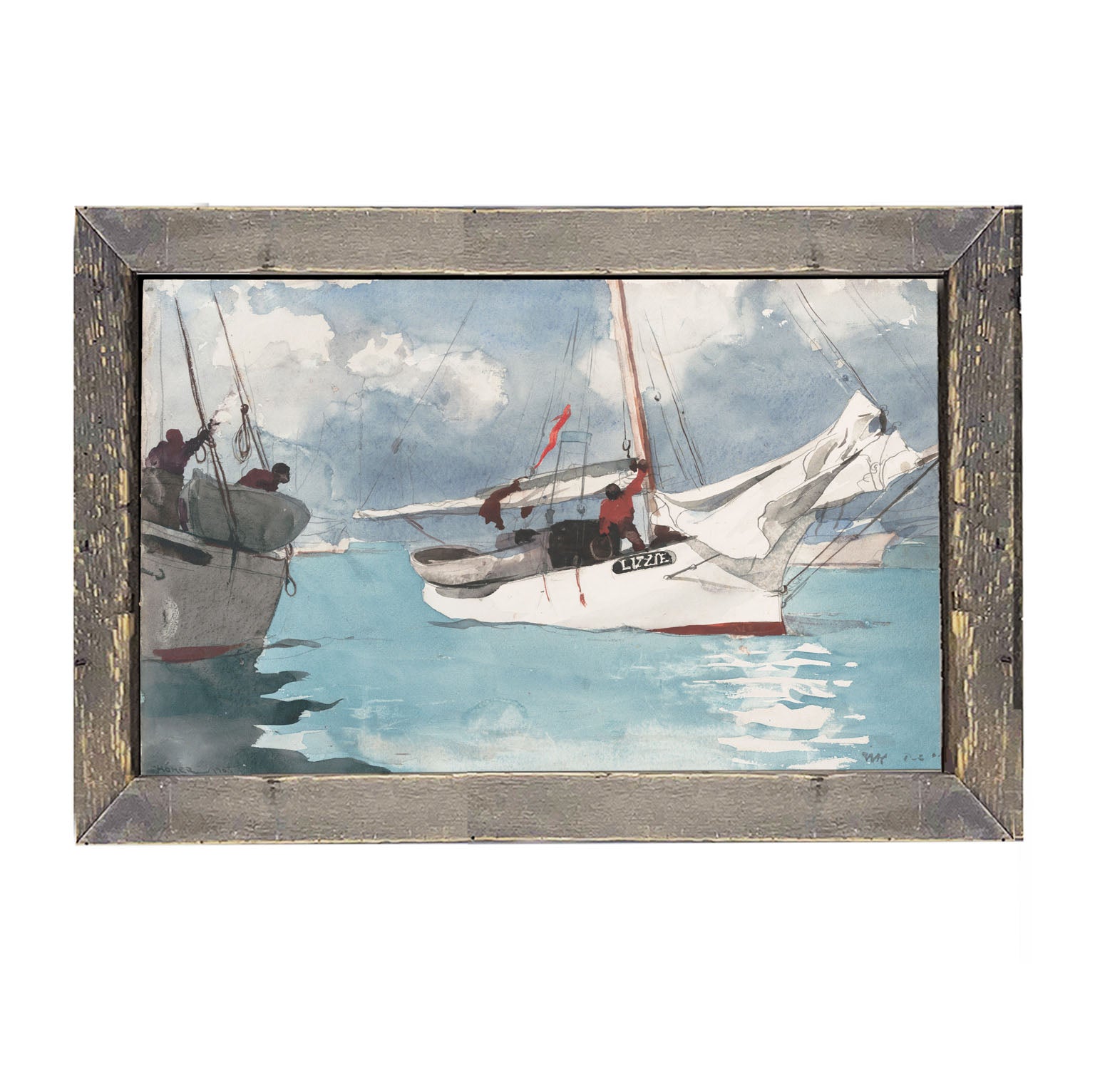 Lizzie's Sailboat - Framed art