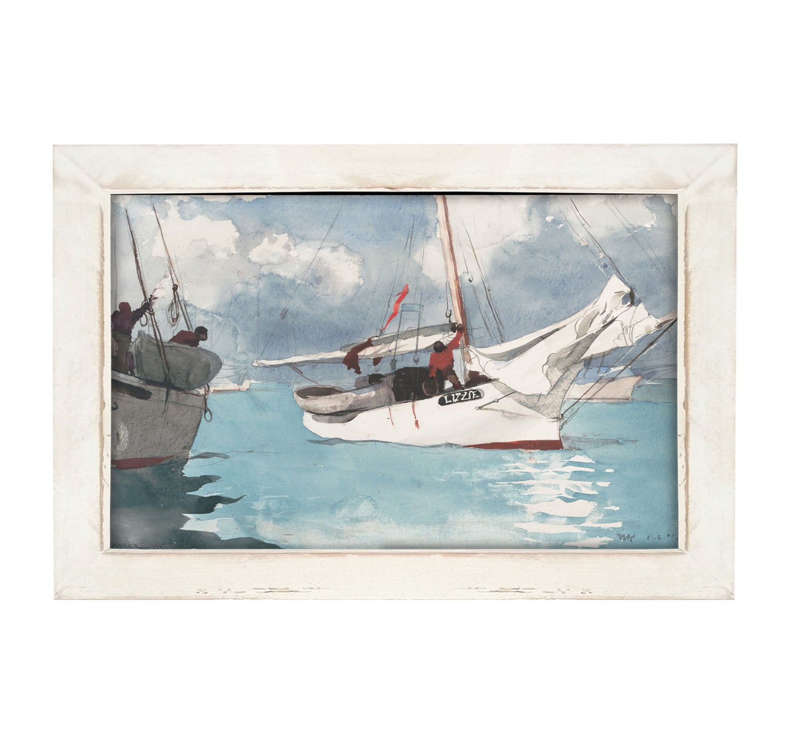 Lizzie's Sailboat - Framed art
