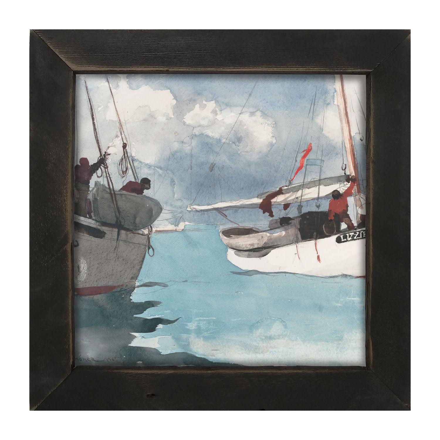Lizzie's Sailboat - Framed art