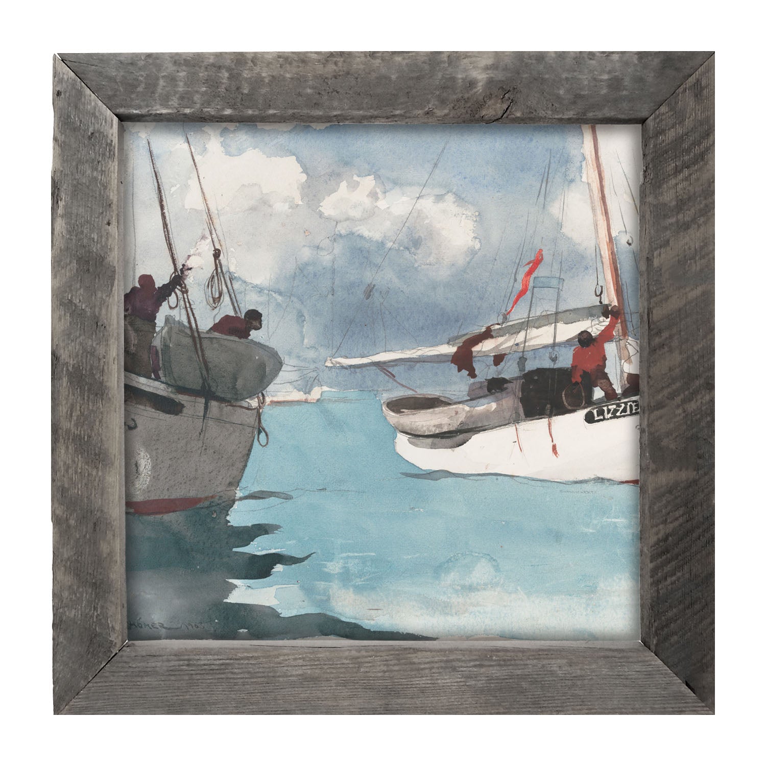 Lizzie's Sailboat - Framed art