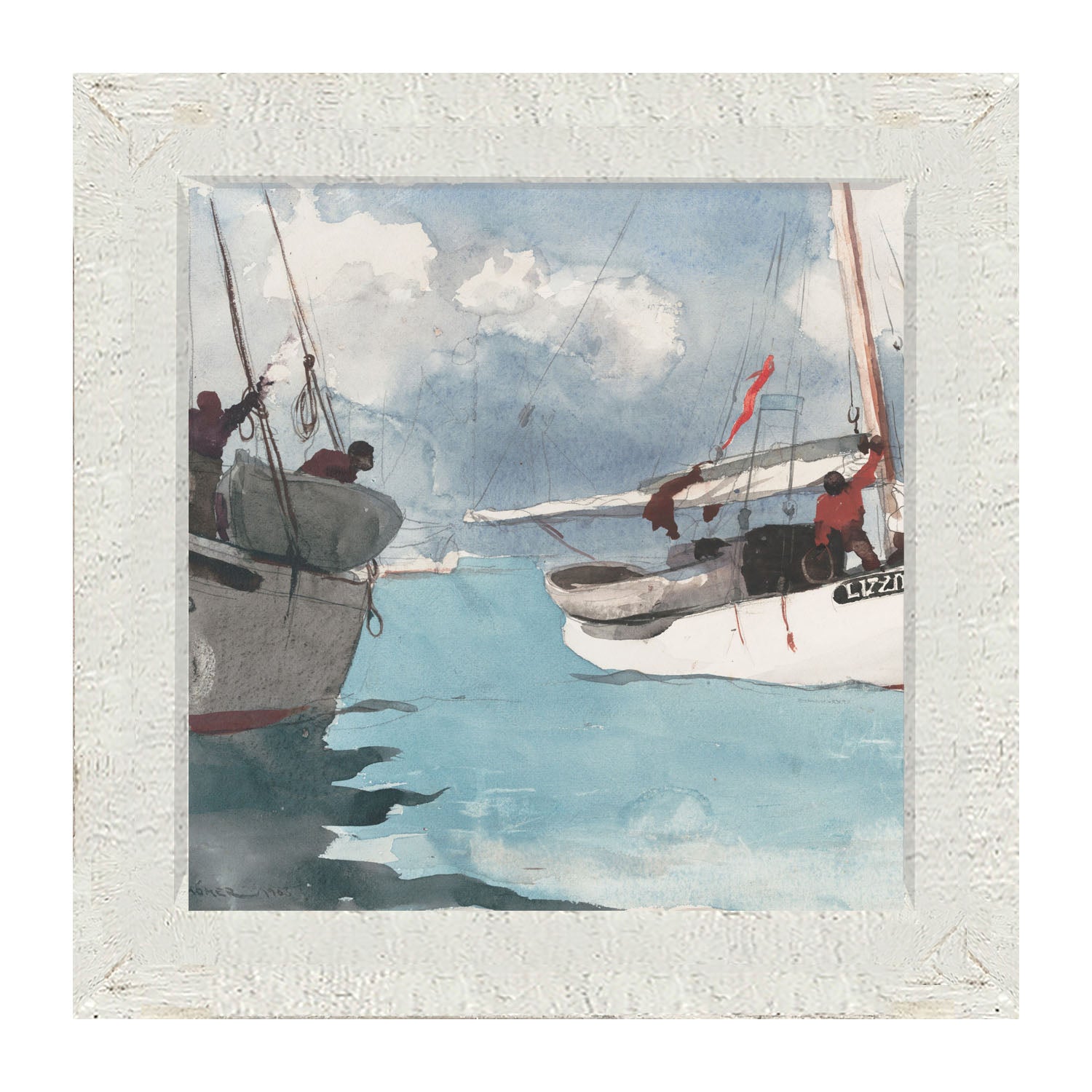 Lizzie's Sailboat - Framed art