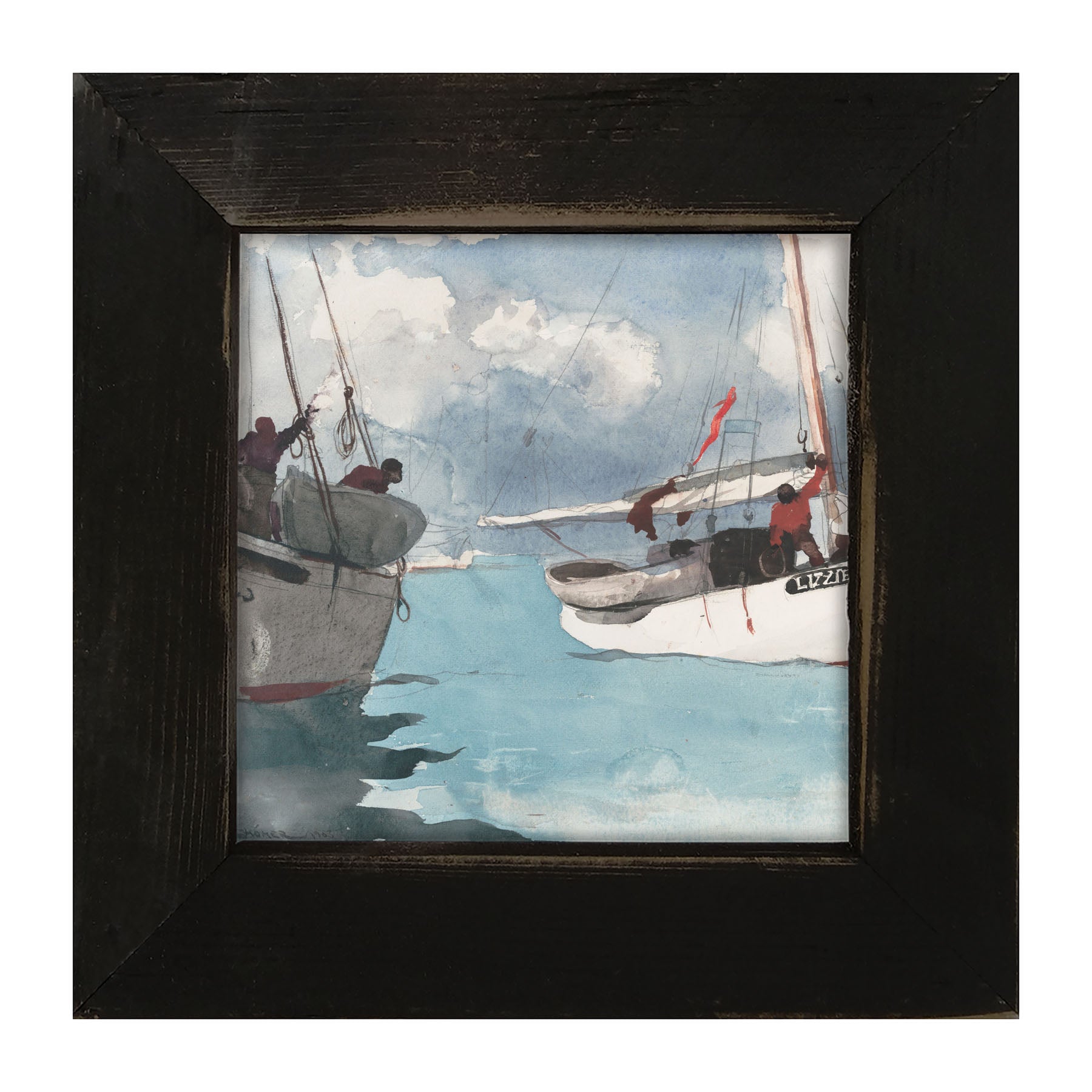 Lizzie's Sailboat - Framed art