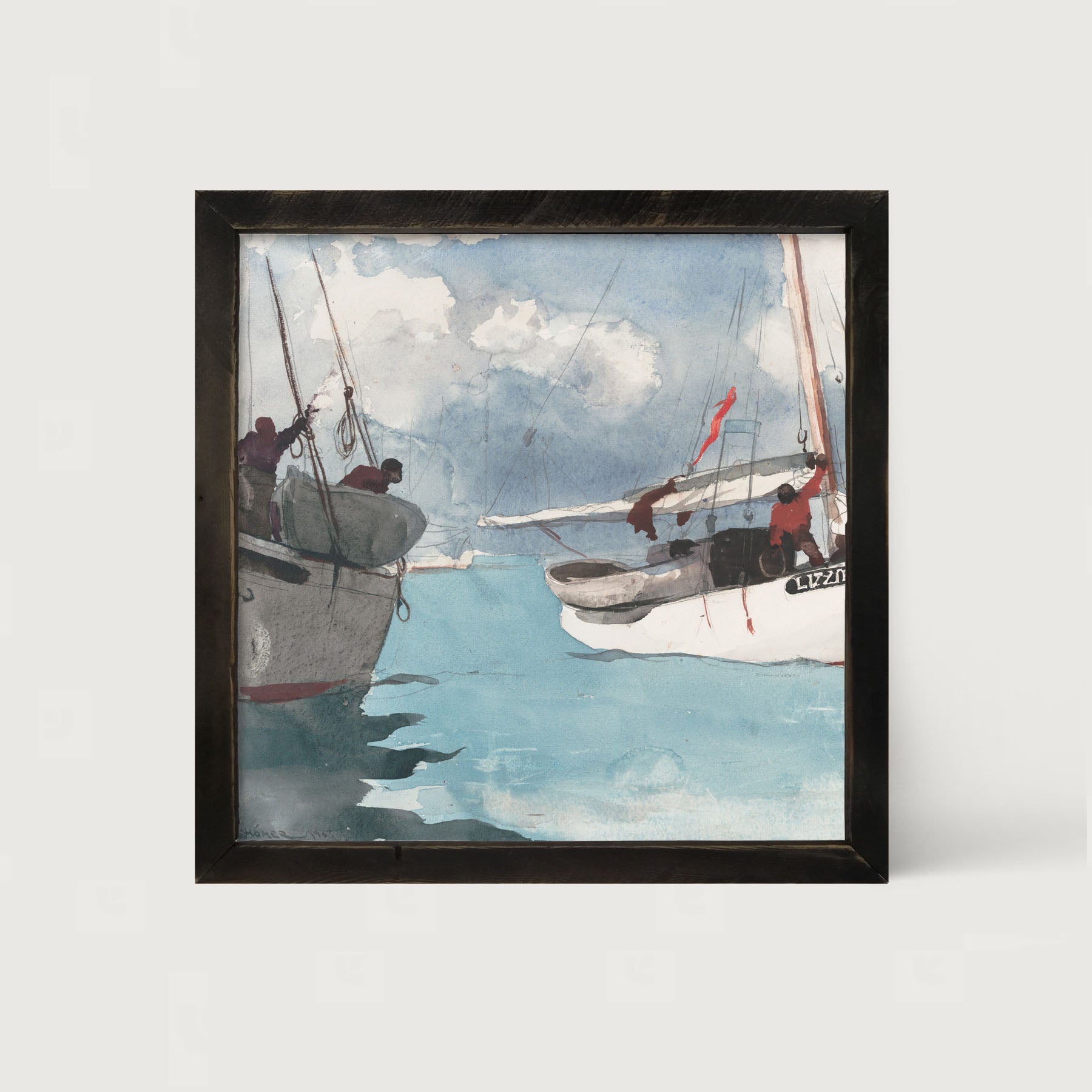 Lizzie's Sailboat - Framed art