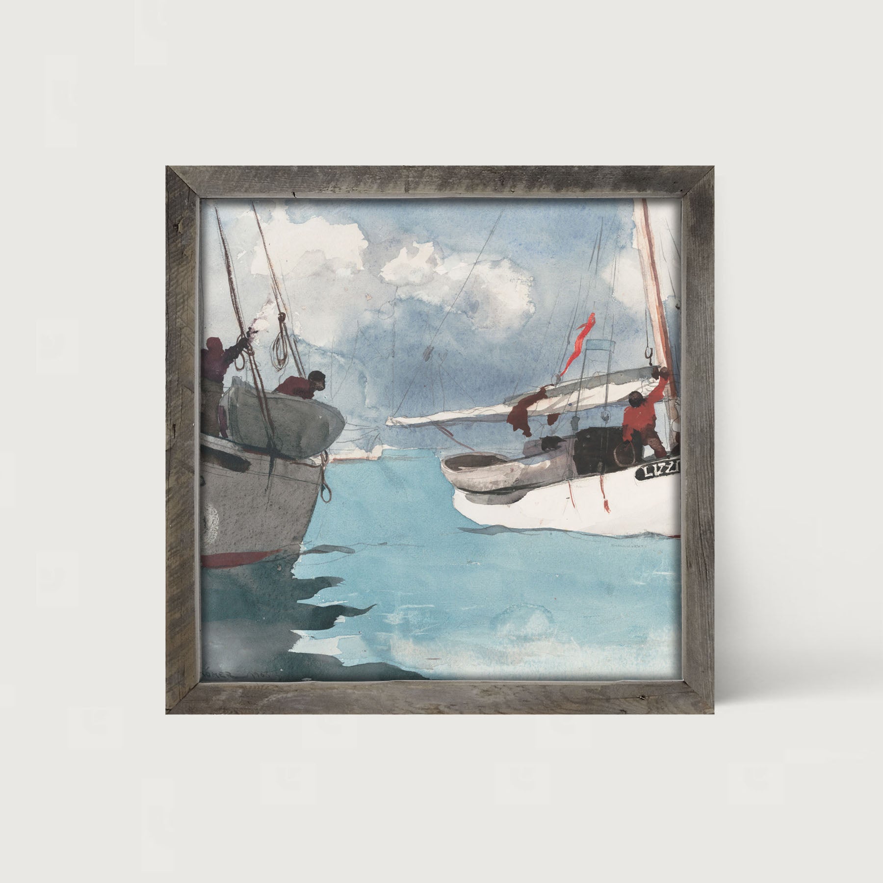 Lizzie's Sailboat - Framed art