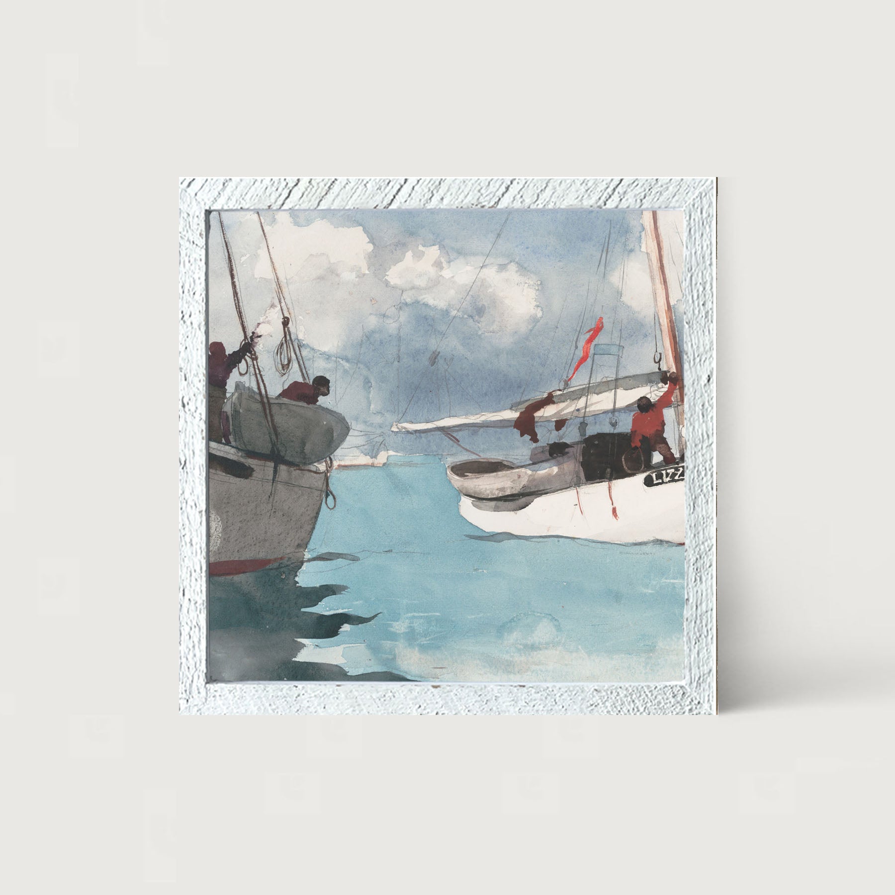 Lizzie's Sailboat - Framed art