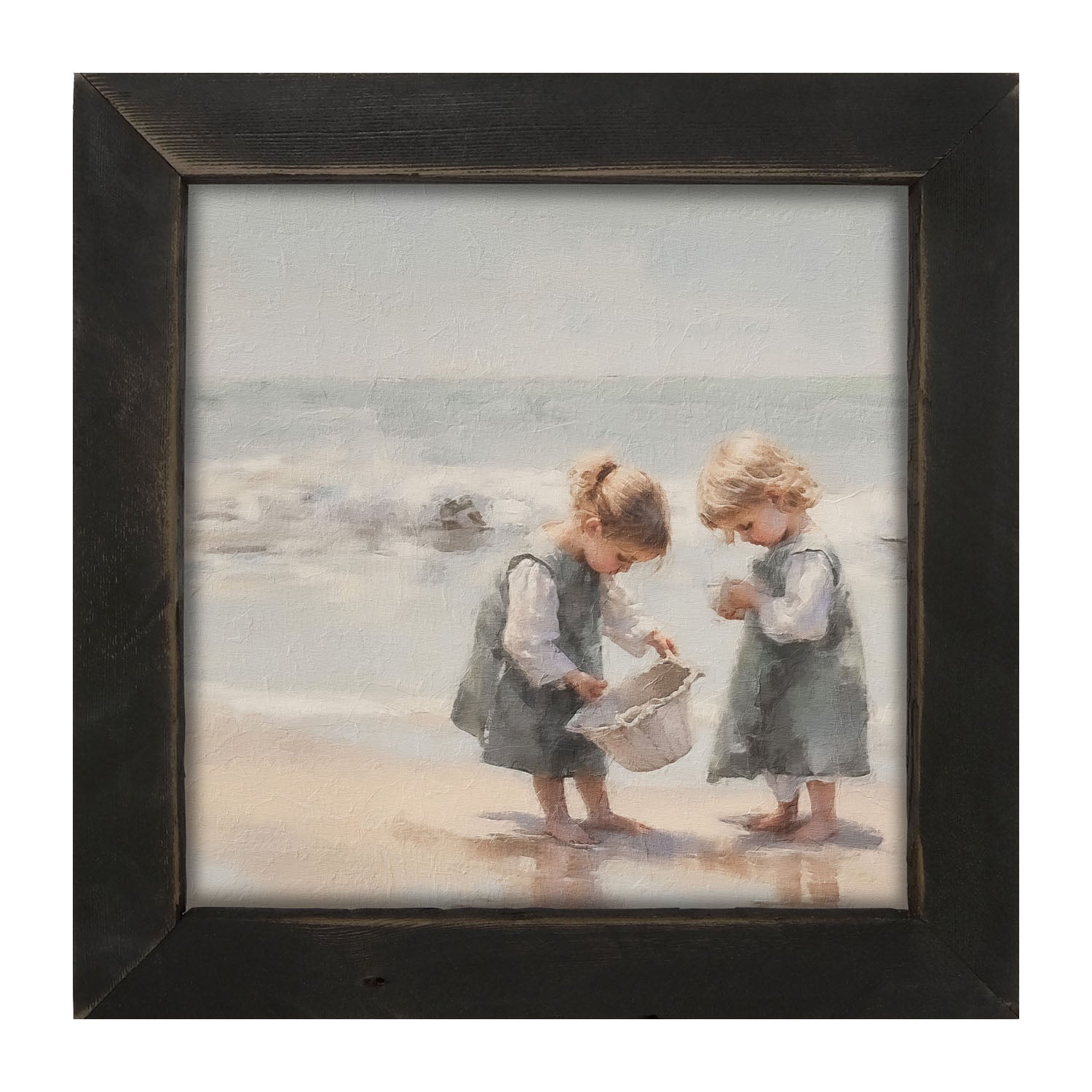 Collecting Shells - Framed art