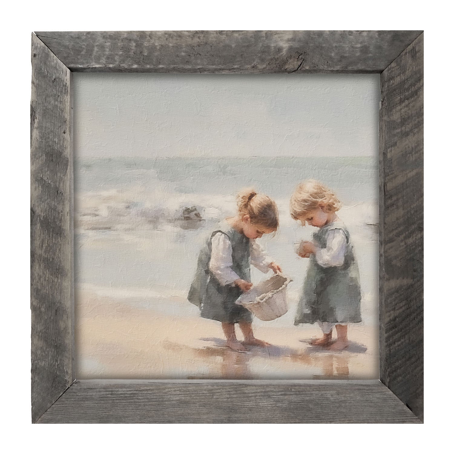 Collecting Shells - Framed art