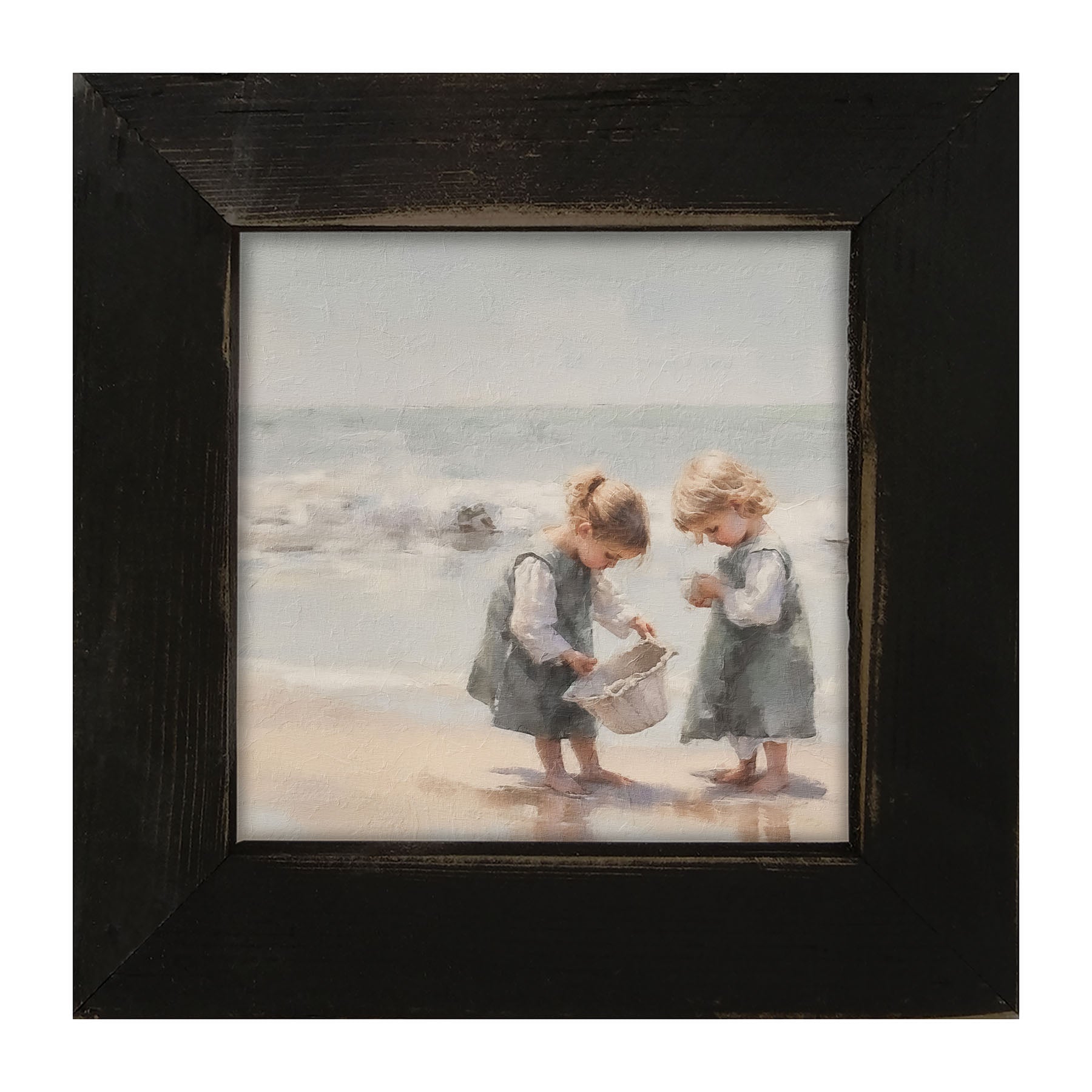 Collecting Shells - Framed art