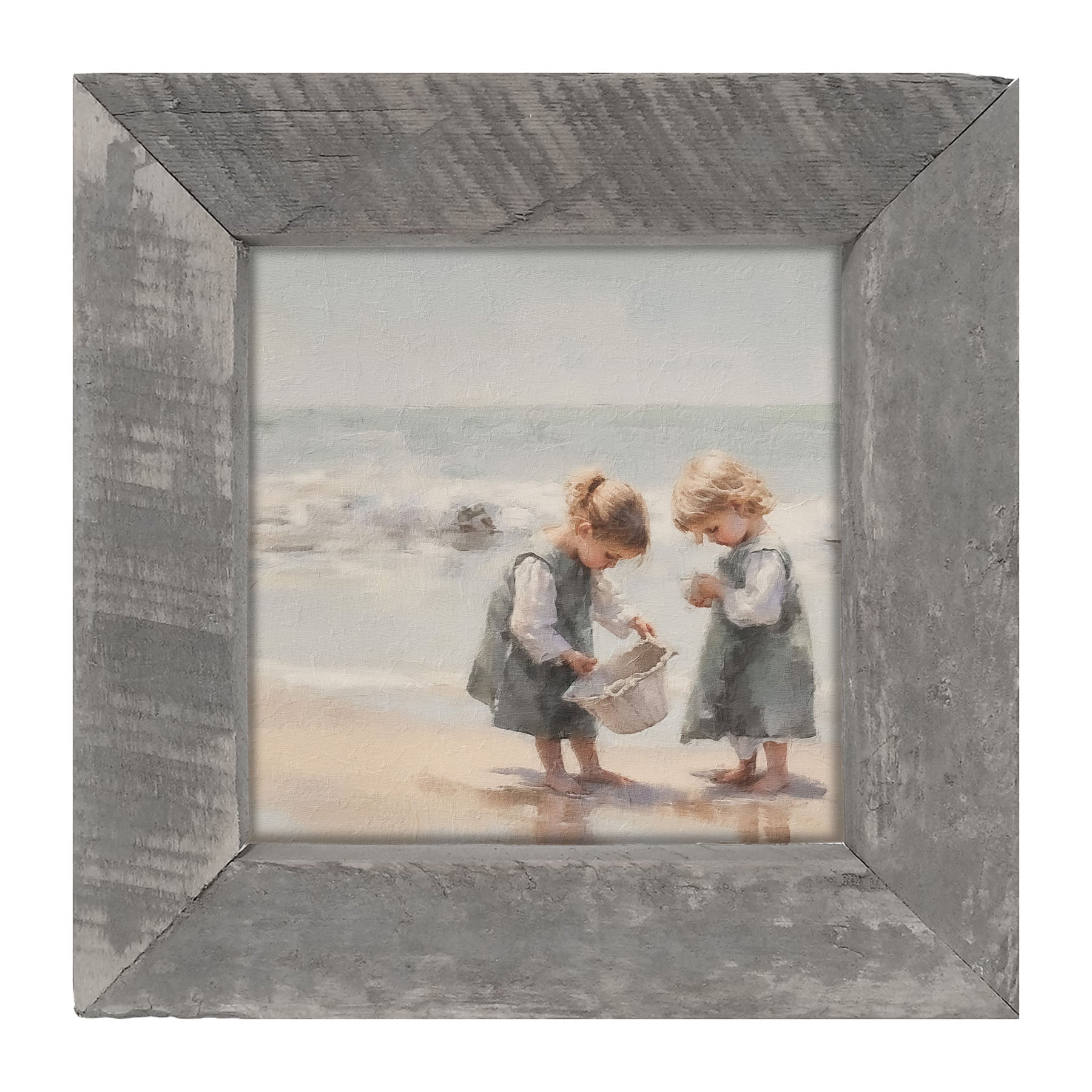 Collecting Shells - Framed art