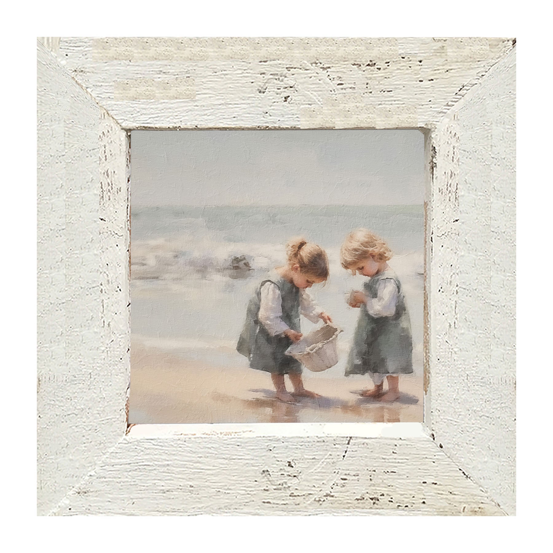 Collecting Shells - Framed art