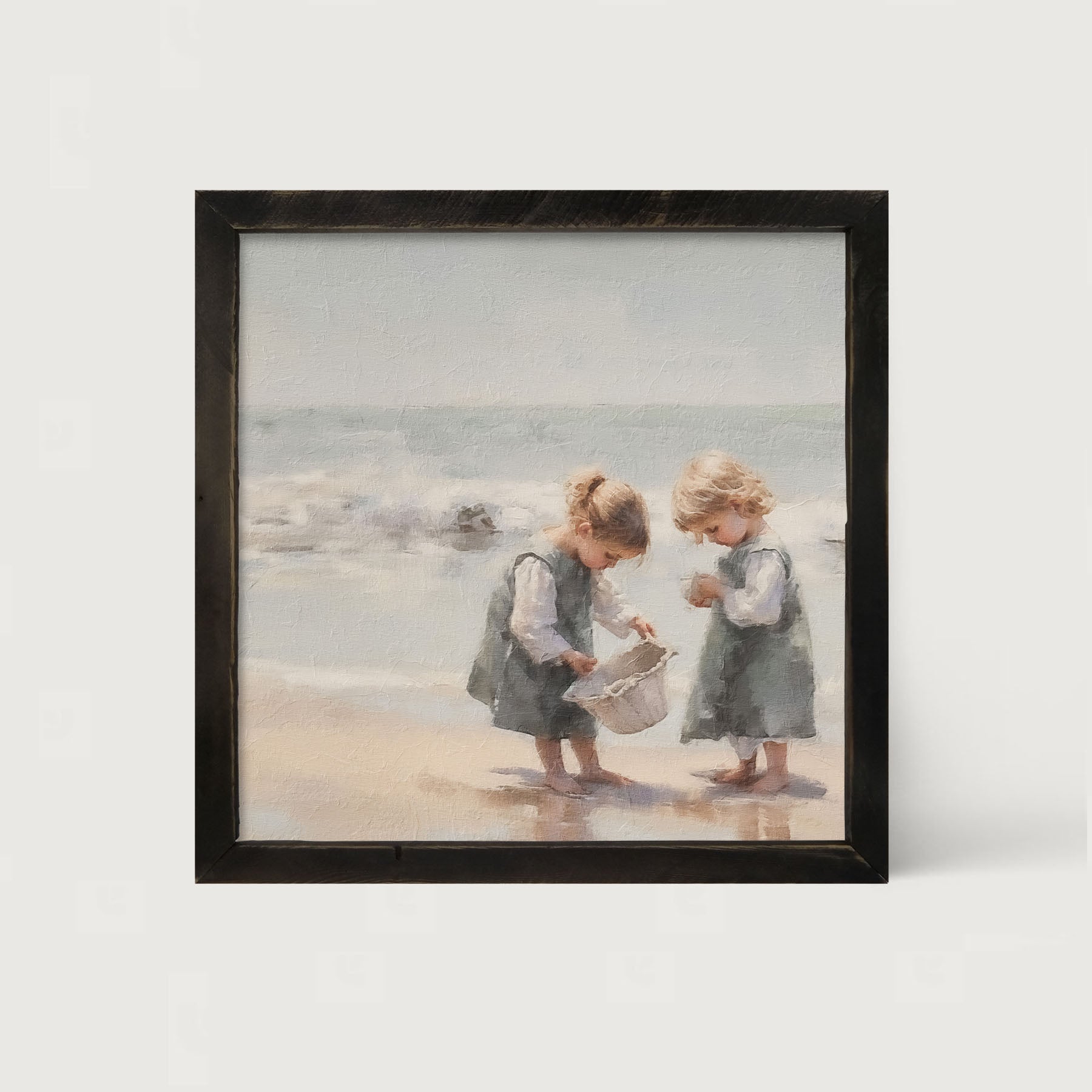 Collecting Shells - Framed art