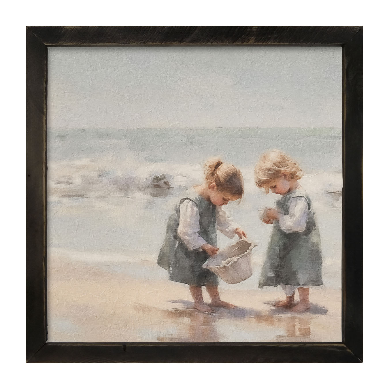 Collecting Shells - Framed art