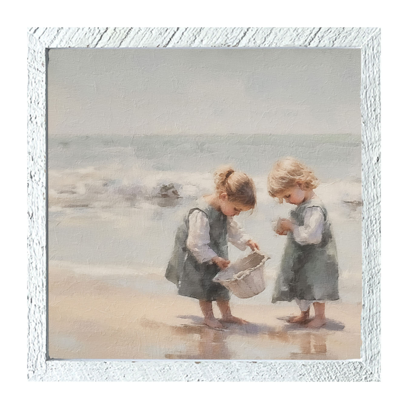 Collecting Shells - Framed art